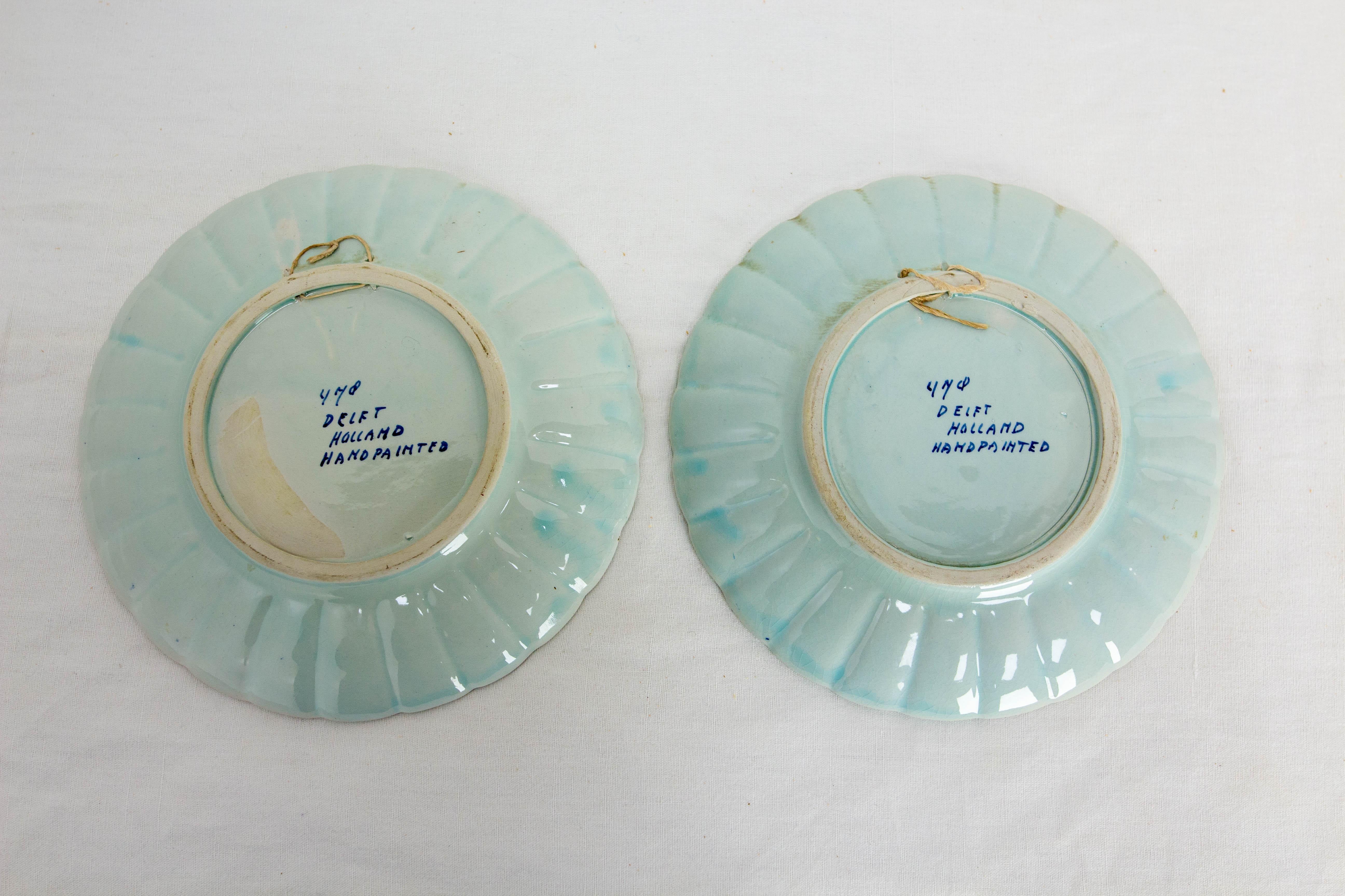 Pareja de Placas Decorativas de Pared con Molinos de Viento, Países Bajos circa 1960 en venta 3