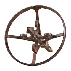 Pair of Decorative Wrought Iron Finials