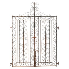 Pair of Decorative Wrought Iron Gates