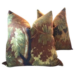 Coppia di cuscini Dedar Schwarzwald in Automne a due lati con imbottitura in piuma d
oca da 22 pollici