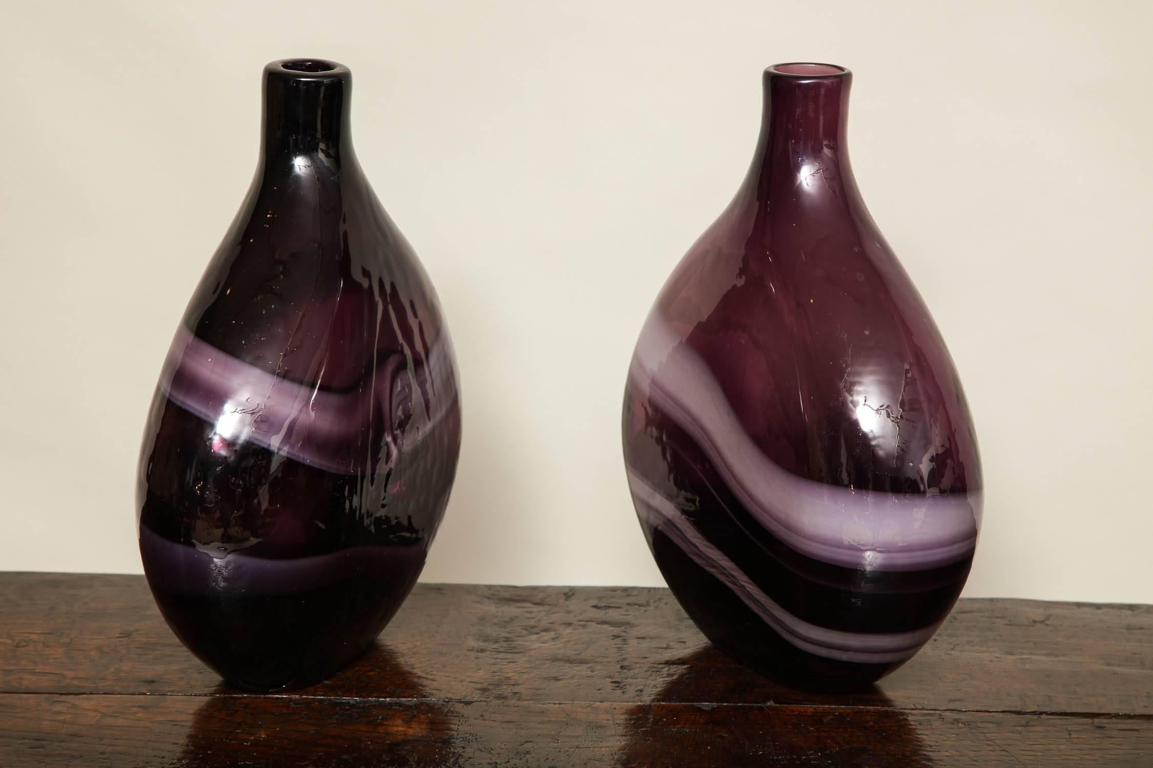 Modern Deep Purple Vases
