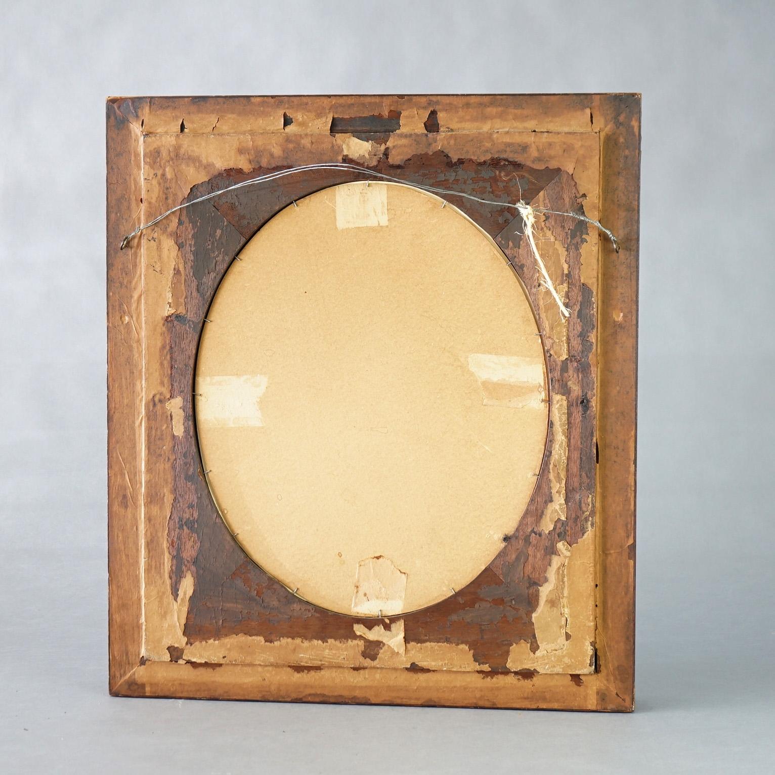 Coppia di cornici in noce scuro ebanizzate, incise e dorate che ospitano stampe floreali C1890 in vendita 9