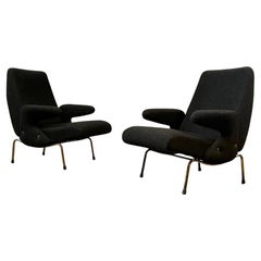 Pair of Delfino Lounge Chairs by Erberto Carboni for Arflex