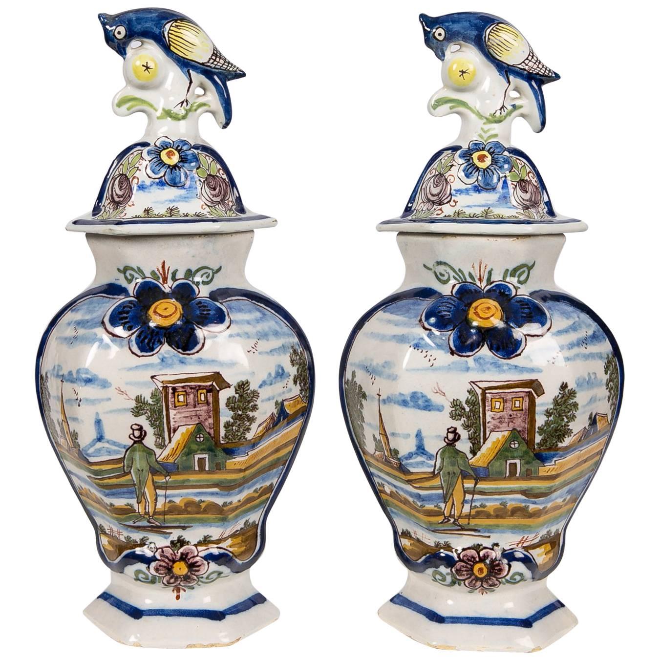 Delft Tulip Vase Made by Christian Dior Décor at 1stdibs
