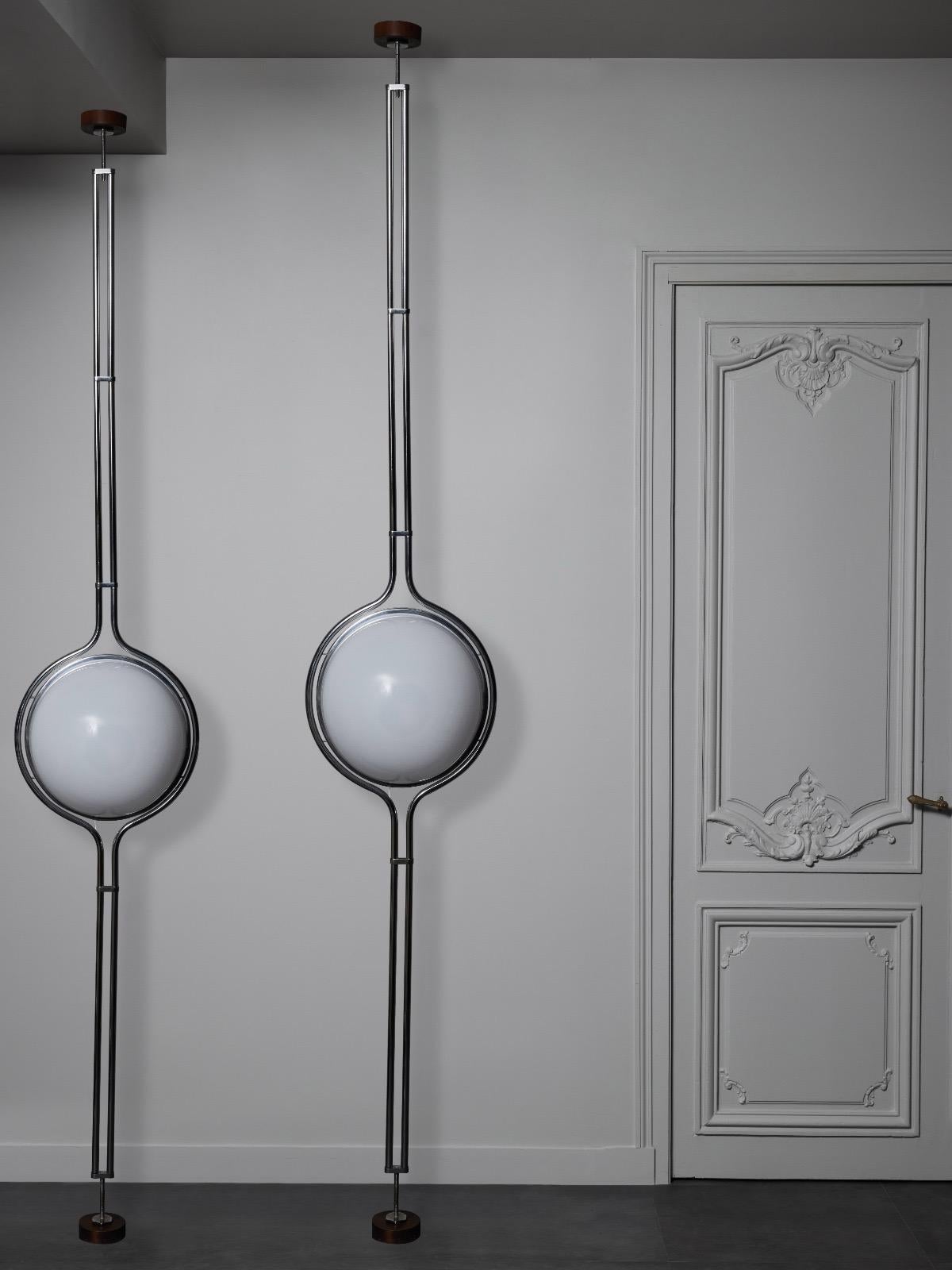 Paire de rares lampes 