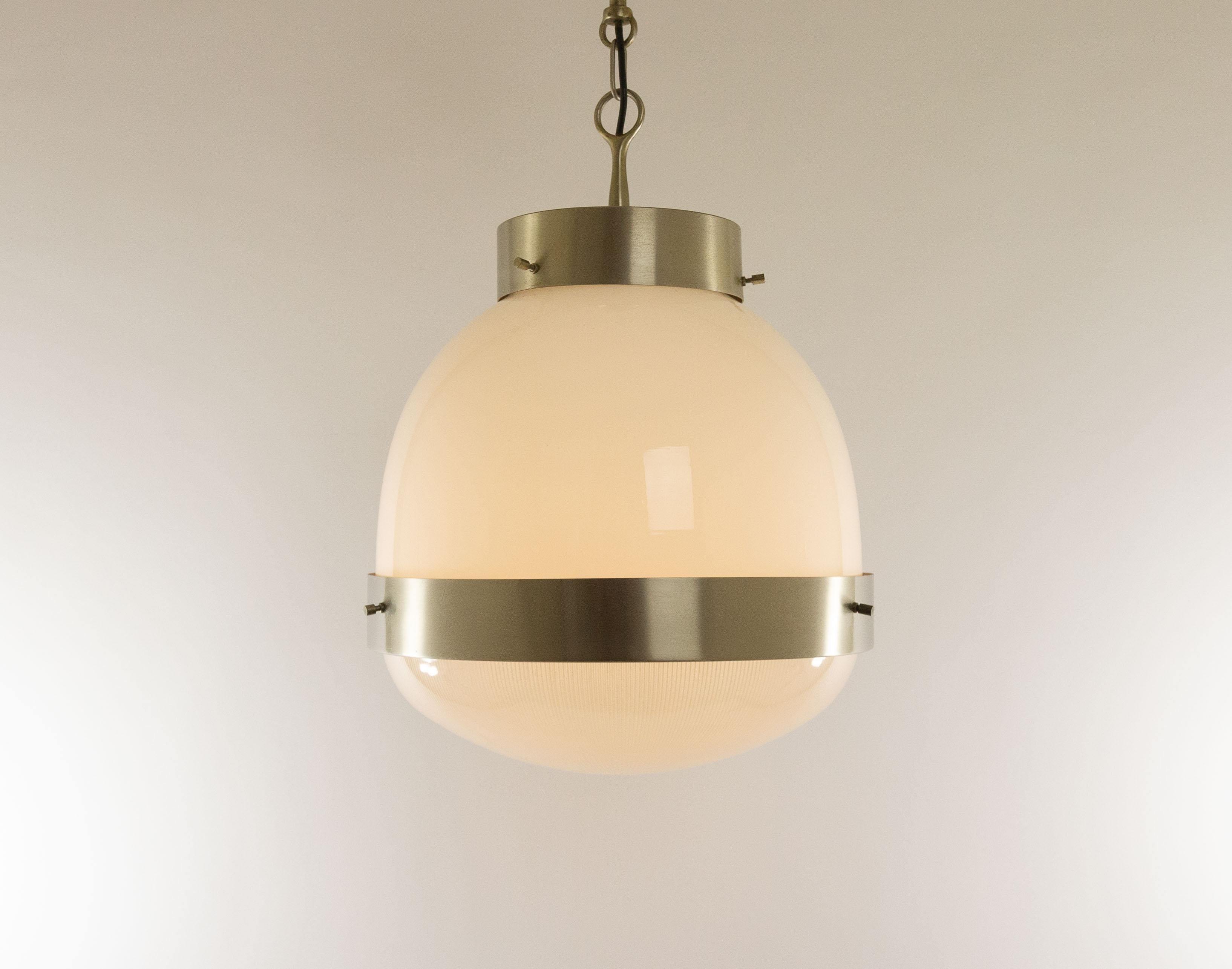 Mid-20th Century Pair of Delta Pendants by Sergio Mazza for Artemide, 1960s For Sale
