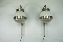 Pair of Delta wall lamps by Sergio Mazza for Artemide. Italy 1960s