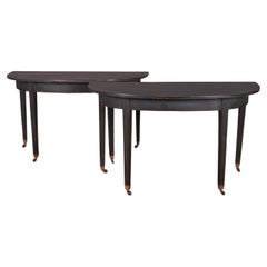 Pair of Demi-lune Console Tables