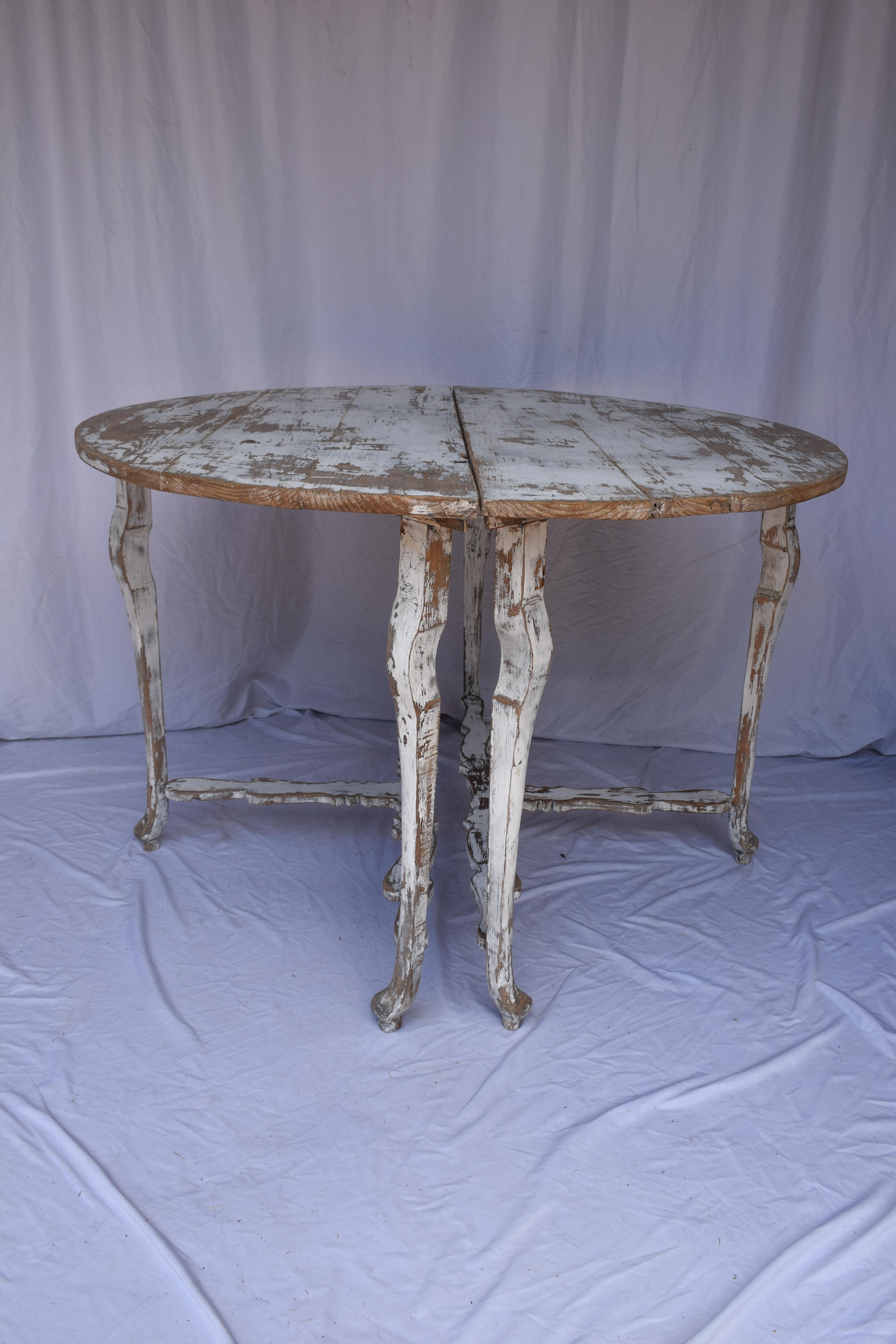 Pair of Demi Lune Tables For Sale 4