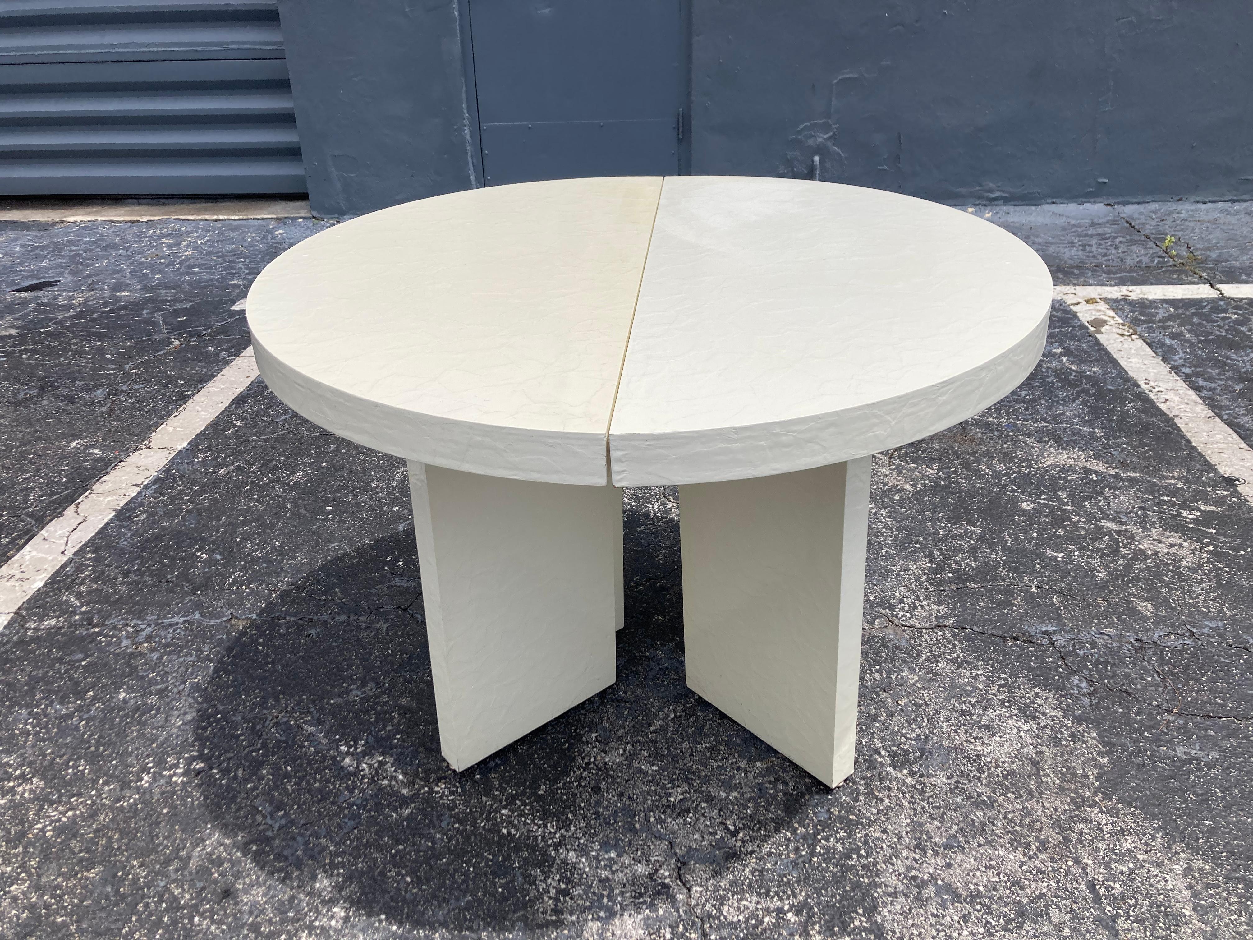 Pair of Demi-Lune Tables, Semi Circle, 1980s For Sale 2