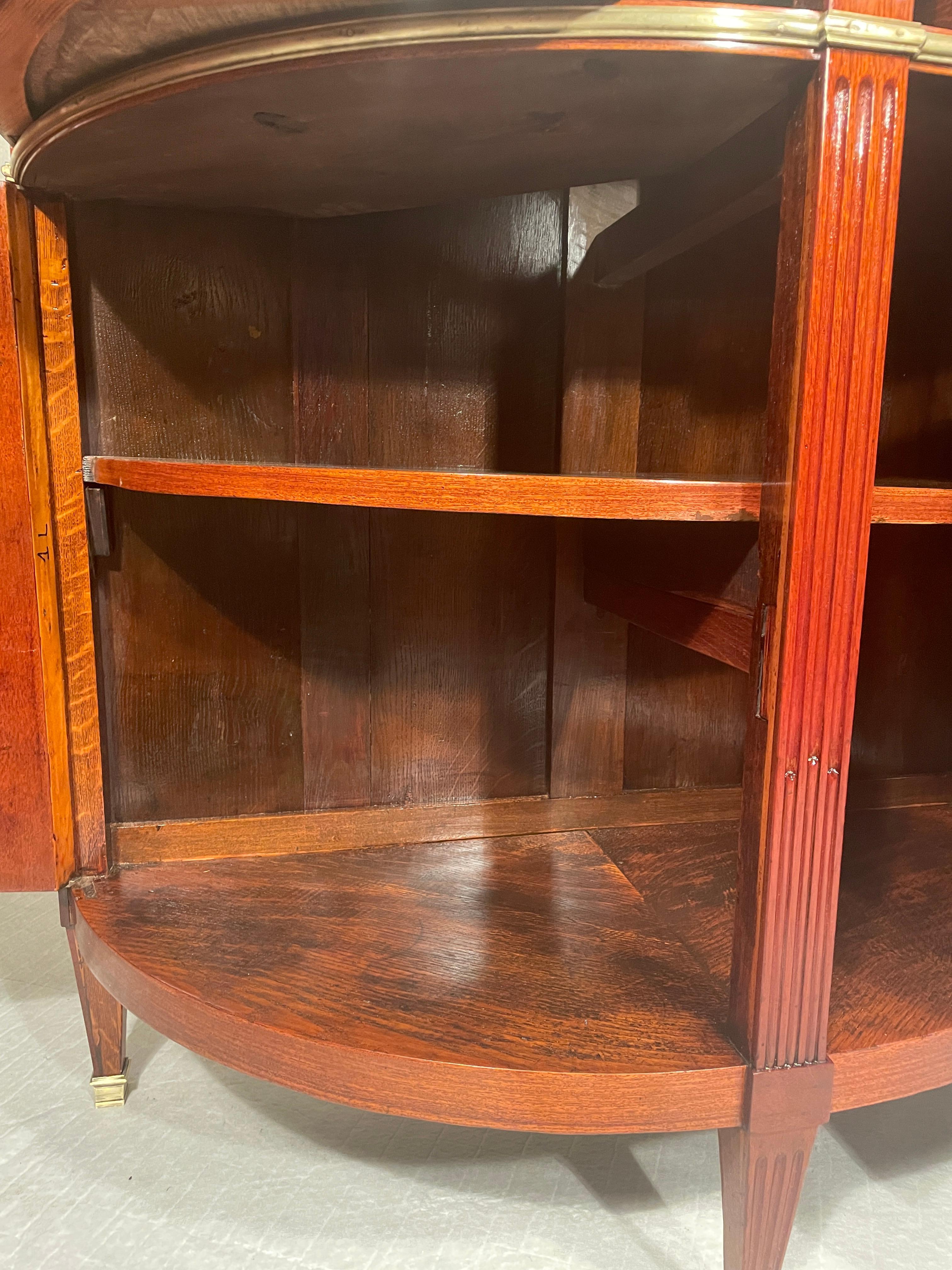 Pair of Demilune Cabinets, France 1800 in vendita 3