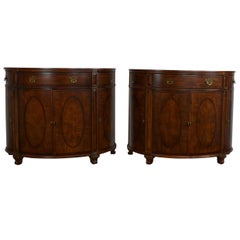 Pair of Demi-lune Side Cabinets