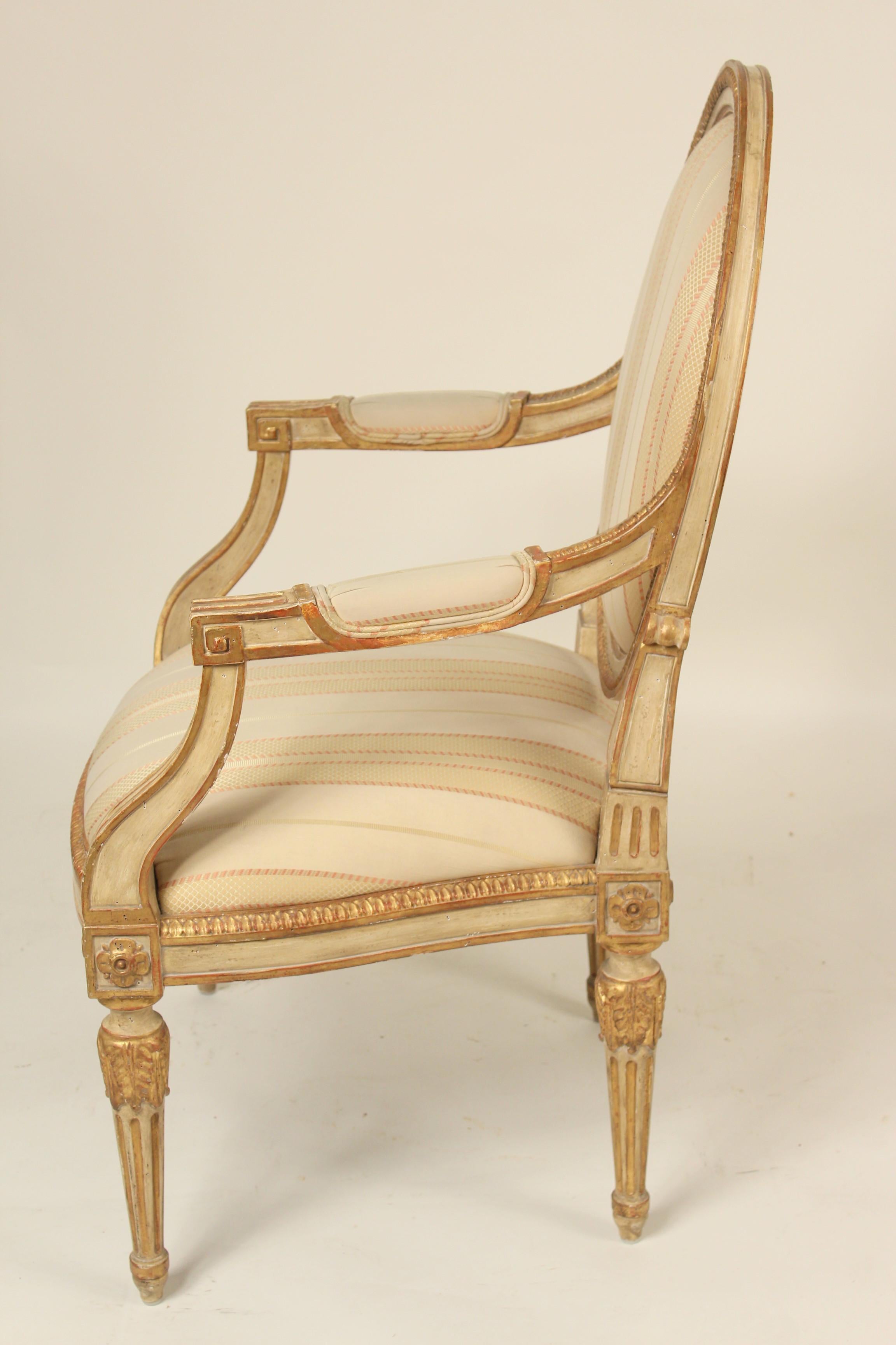 Unknown Pair of Dennis and Leen Louis XVI Style Armchairs