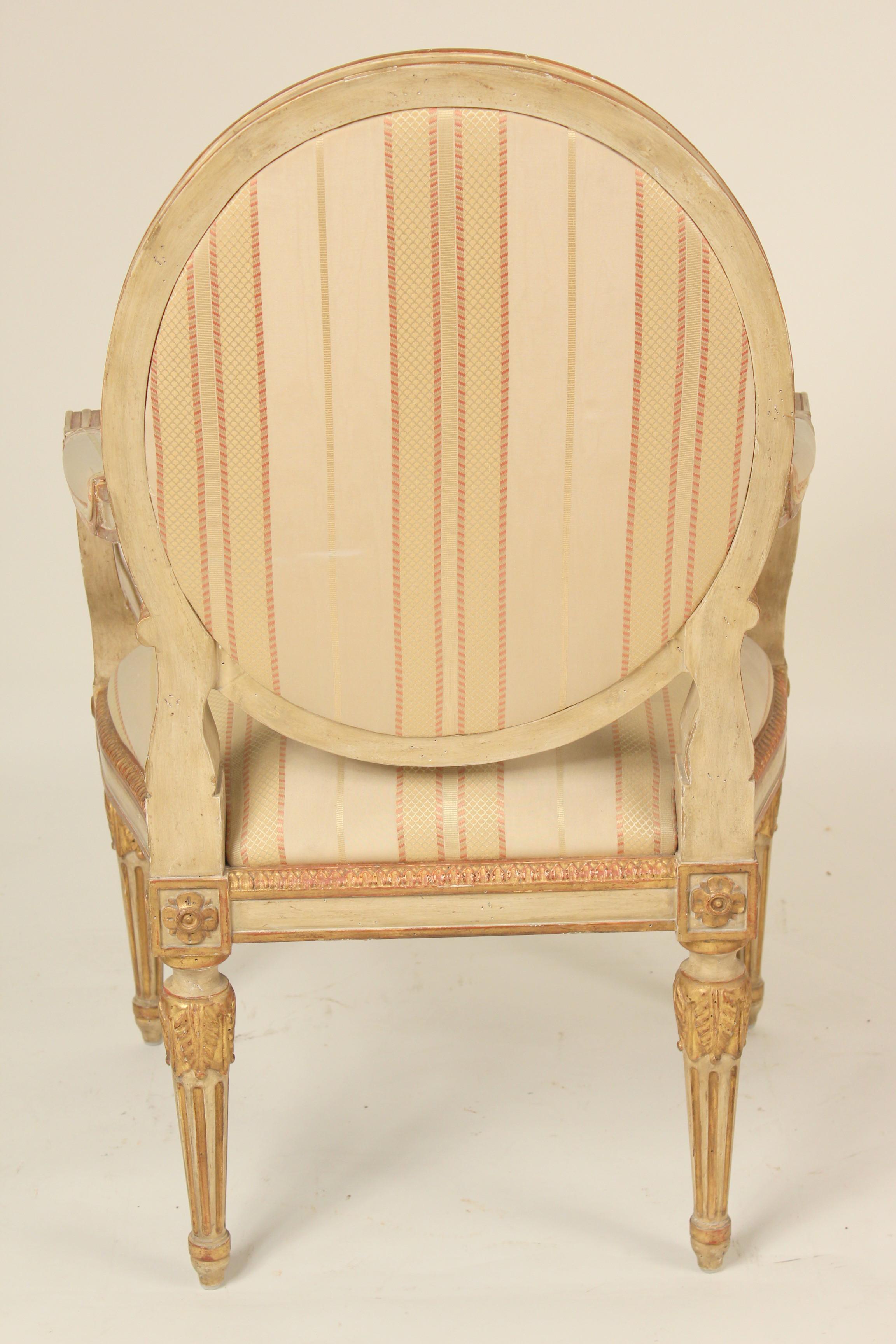 Pair of Dennis and Leen Louis XVI Style Armchairs In Good Condition In Laguna Beach, CA