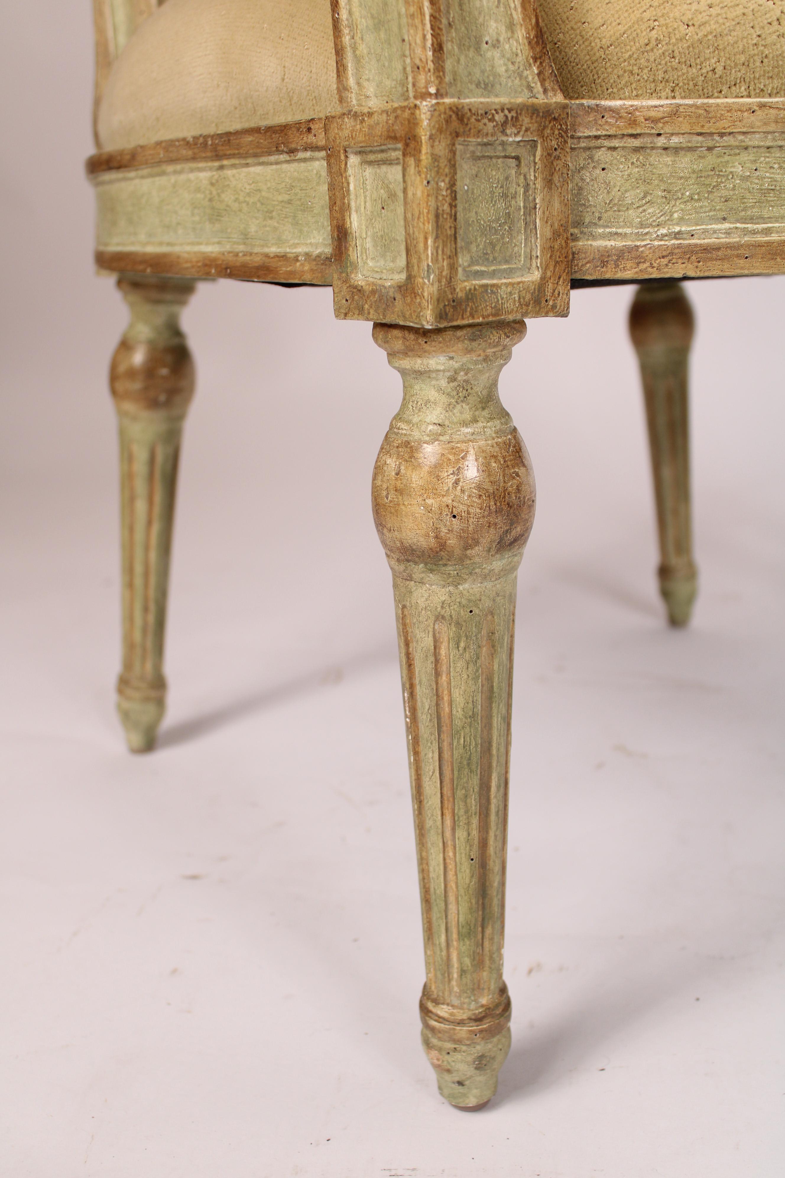 Pair of Dennis and Leen Neoclassical Style Painted Armchairs 1