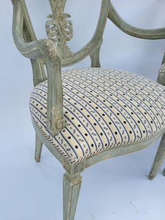 Pair of Dennis & Leen Brandelli Italian Dining Arm Chairs