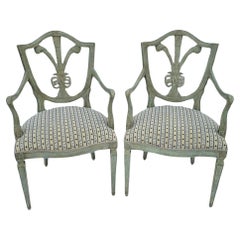 Vintage Pair of Dennis & Leen Brandelli Italian Dining Arm Chairs