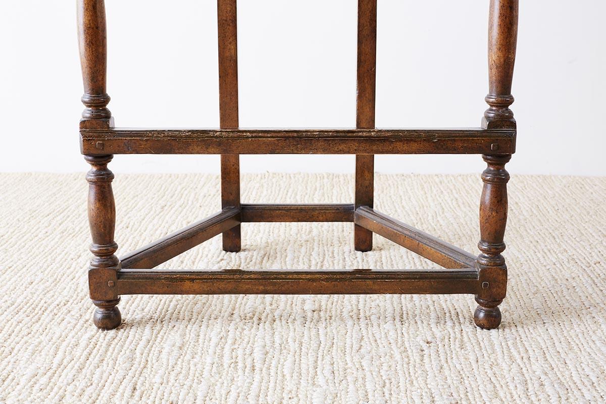 Pair of Dennis Leen Walnut and Leather Bar Stools 5