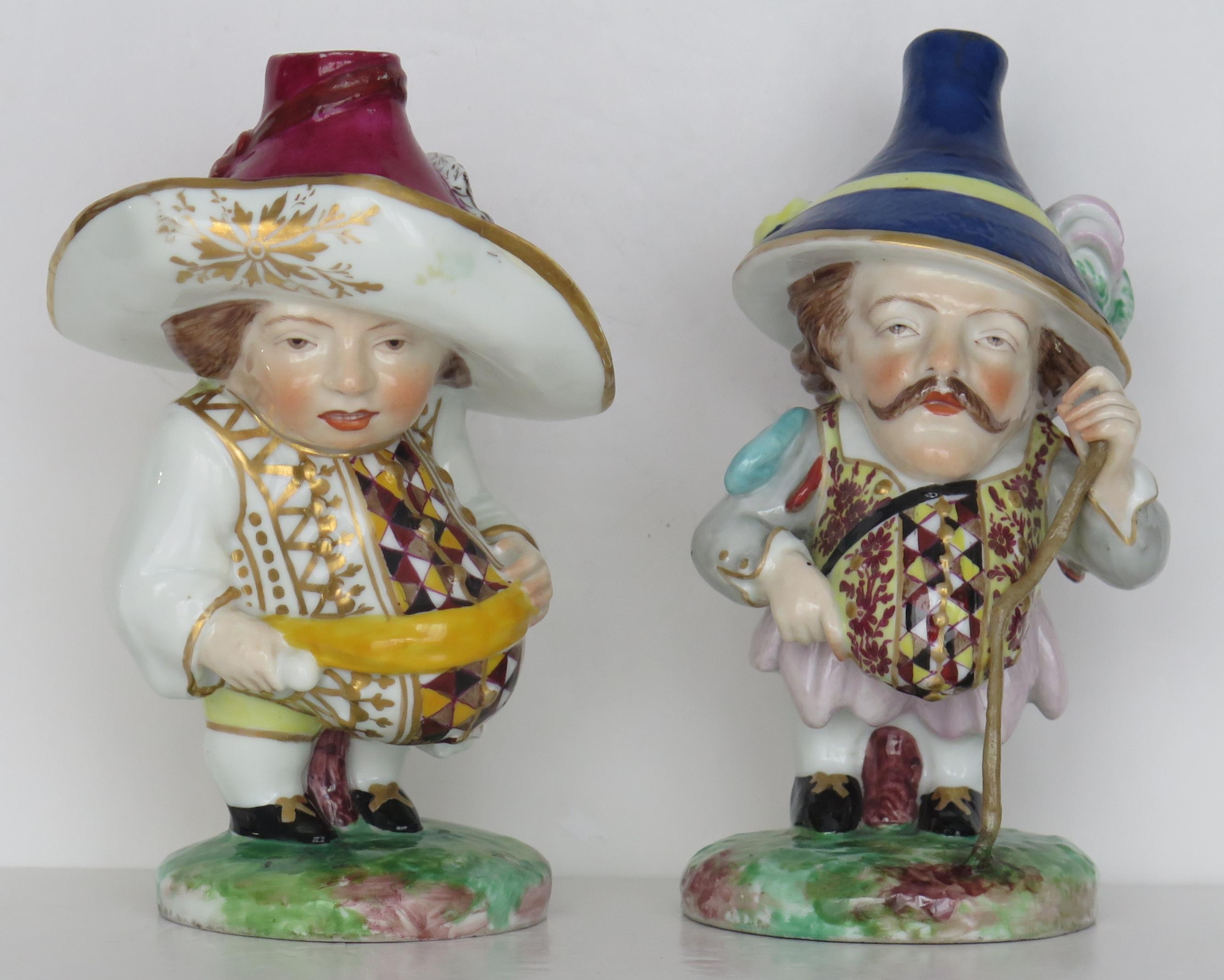 These are a pair of Derby Porcelain 