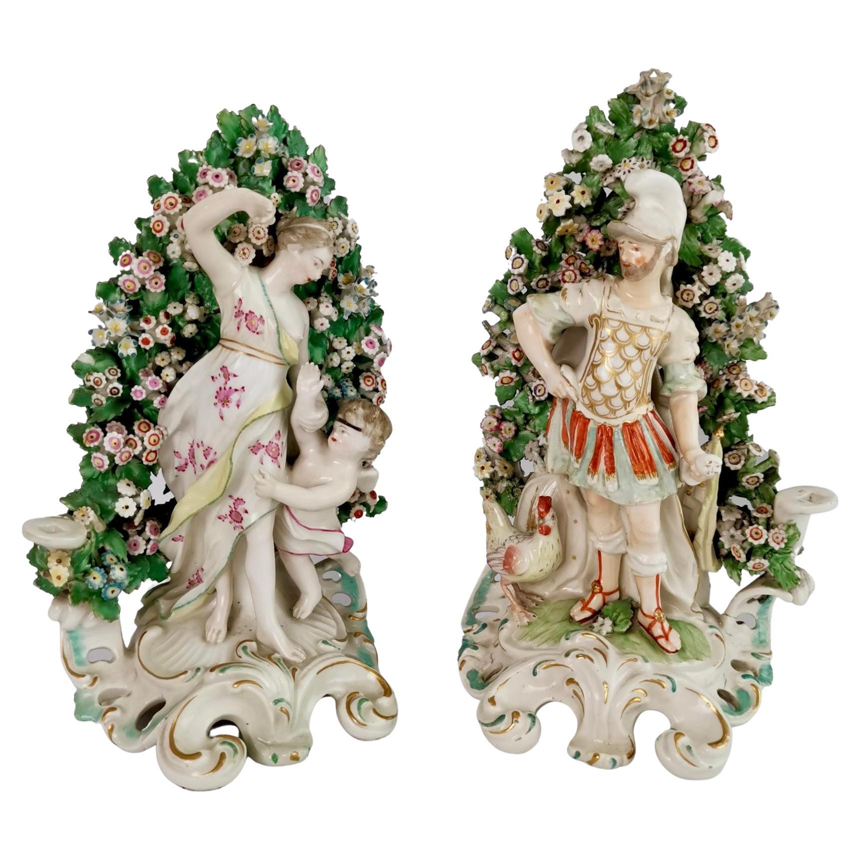 Pair of Derby Porcelain Figures of Mars and Venus, Rococo, 1759-1769