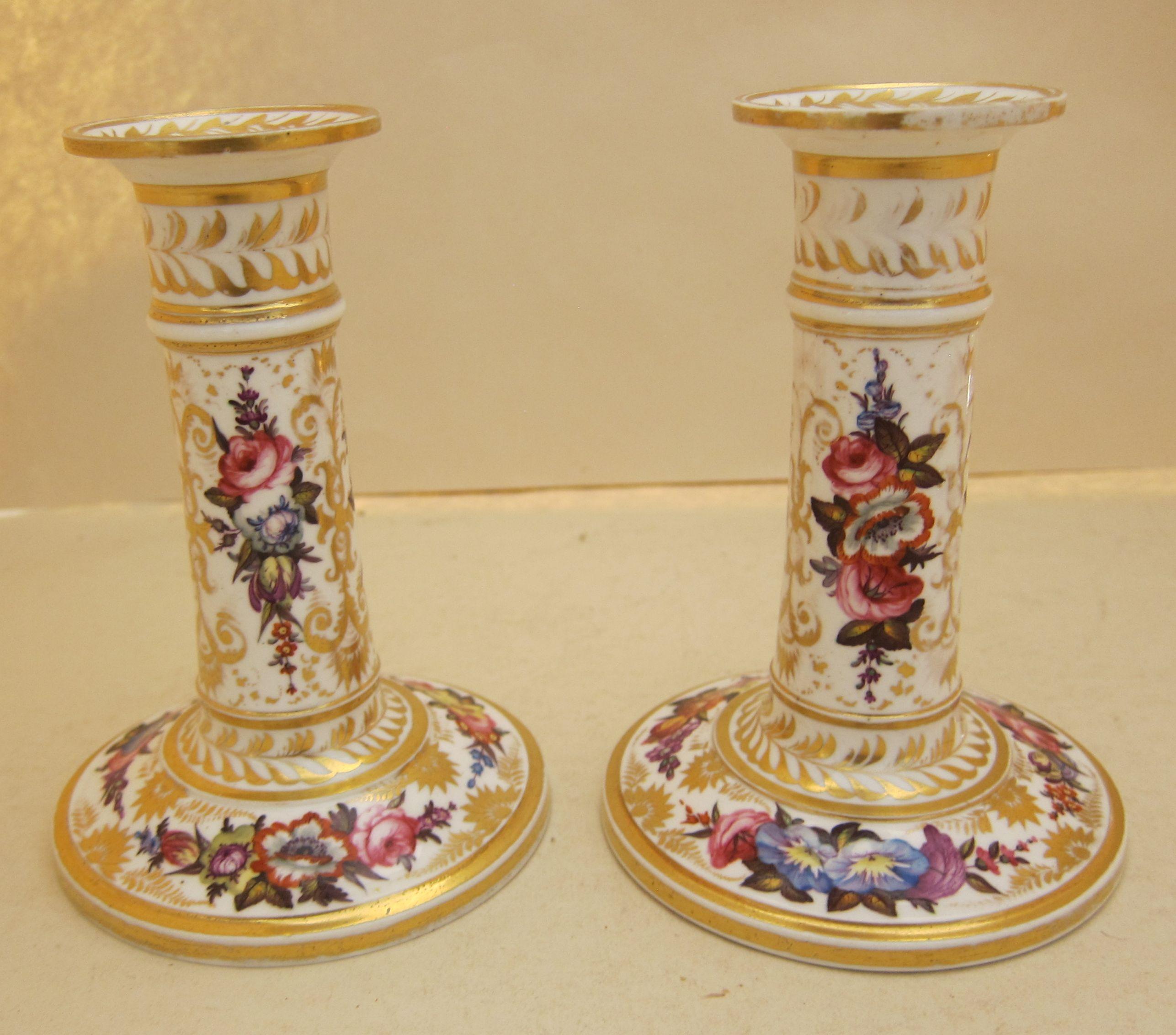 A pair of Derby Porcelain 5.25