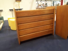 Pair of Dresser, Oakwood, circa 1950, Italy