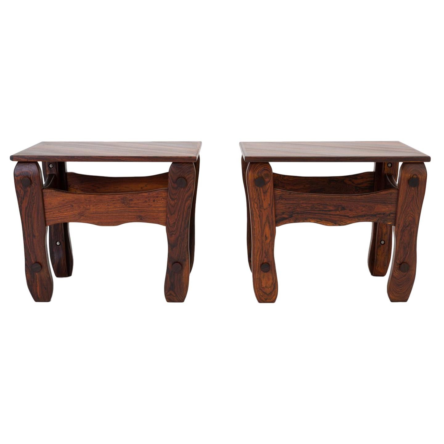 Pair of Descanso Side Tables by Don Shoemaker for Señal in Cueramo Wood