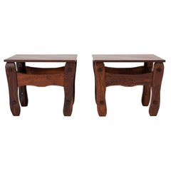 Pair of Descanso Side Tables by Don Shoemaker for Señal in Cueramo Wood