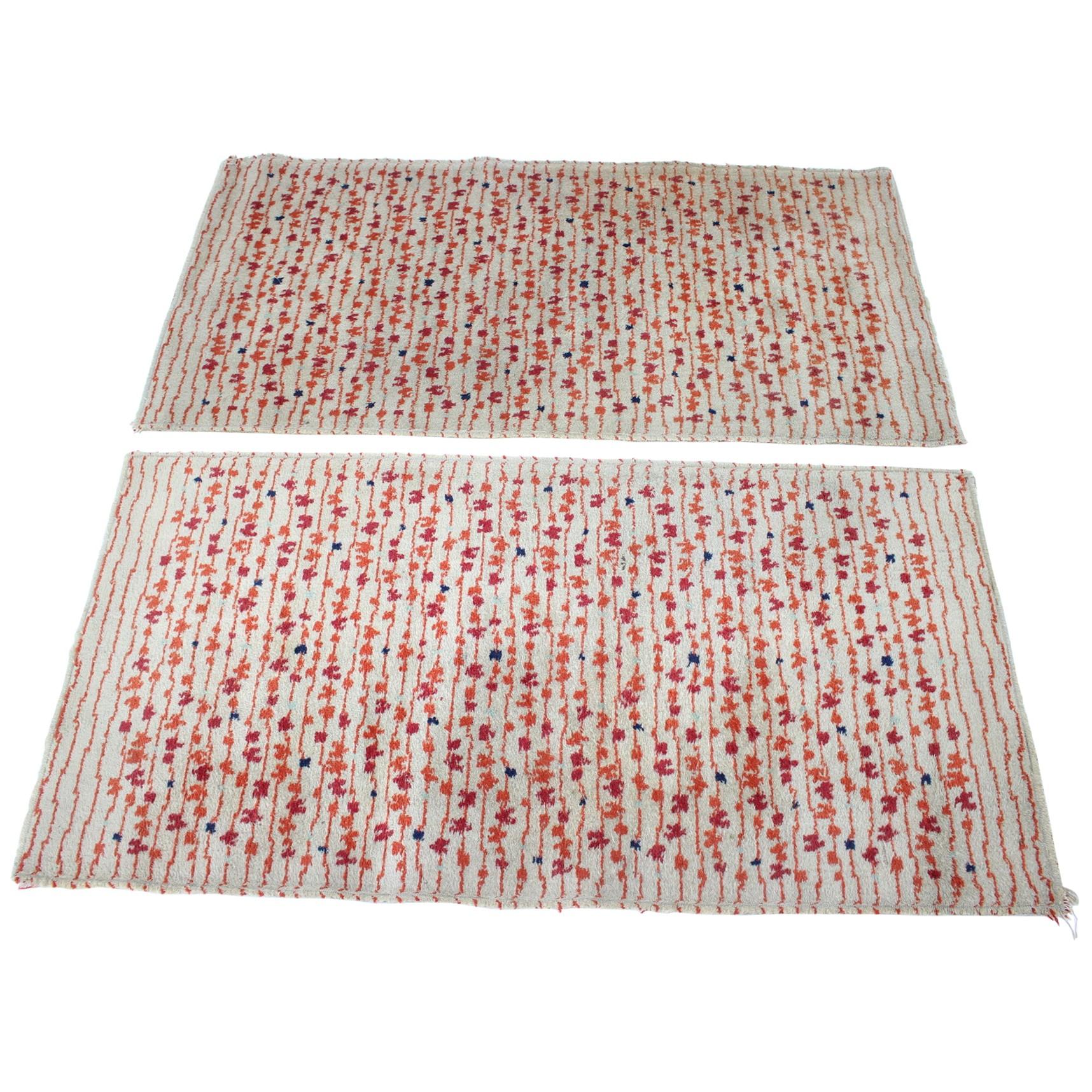 Pair of Design Abstract Modernist Carpets / Rugs, 1960s For Sale