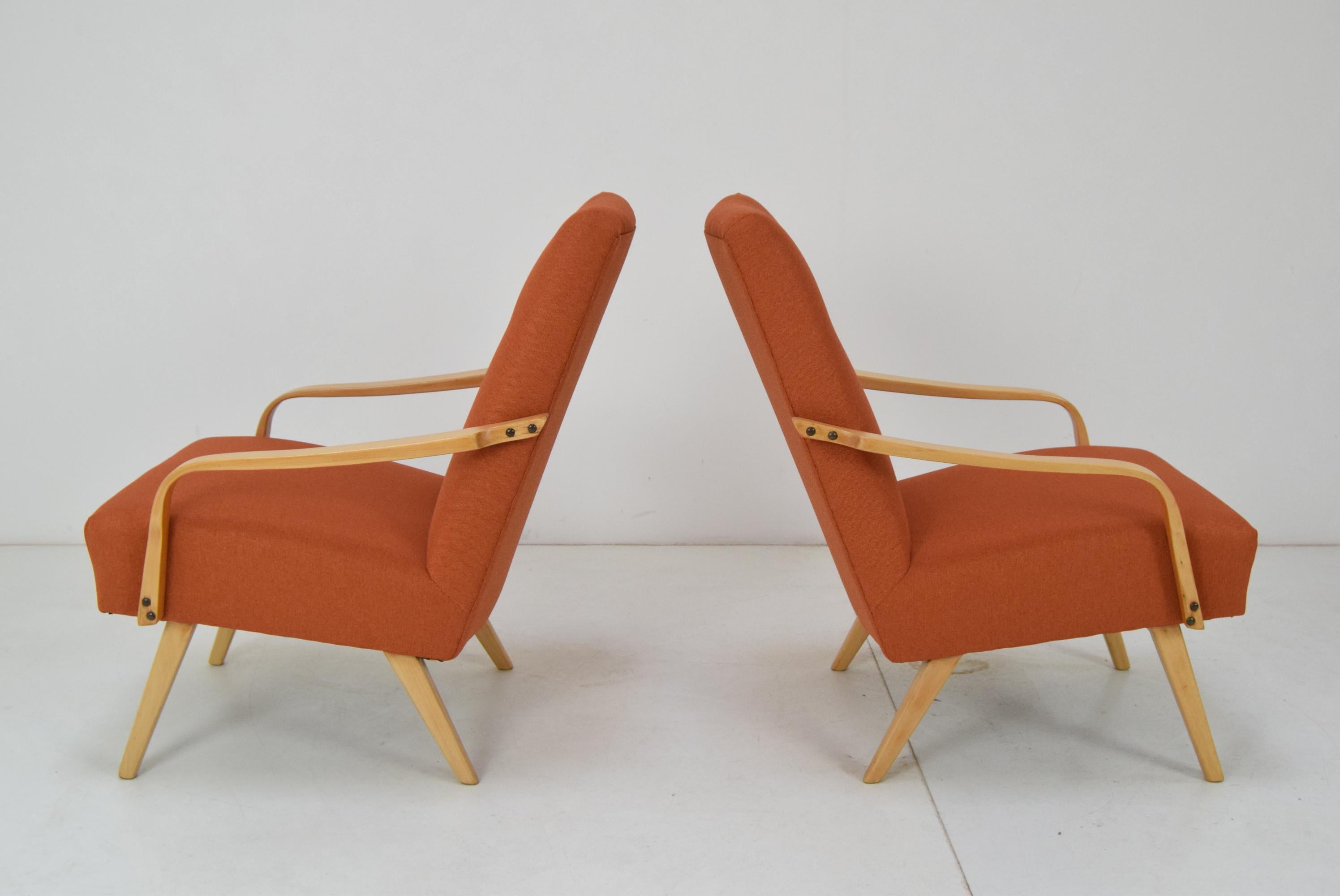 Pair of Design Armchairs, 1970‘s In Good Condition For Sale In Praha, CZ