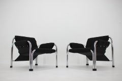 Pareja de sillones cromados de diseño de Viliam Chlebo, Checoslovaquia/hasta 16 piezas