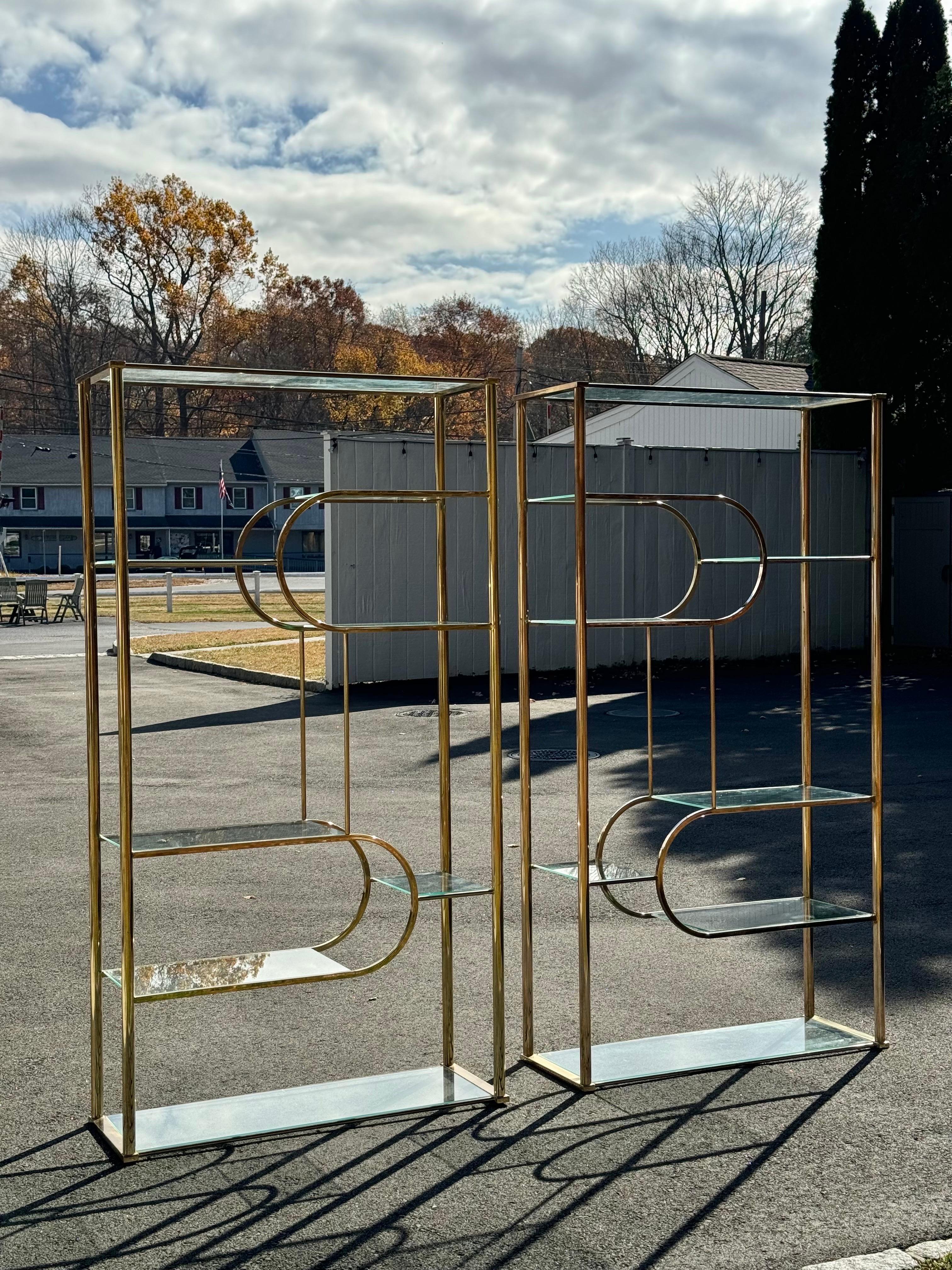 Coppia di cassettoni in ottone del Design Institute of America in vendita 8