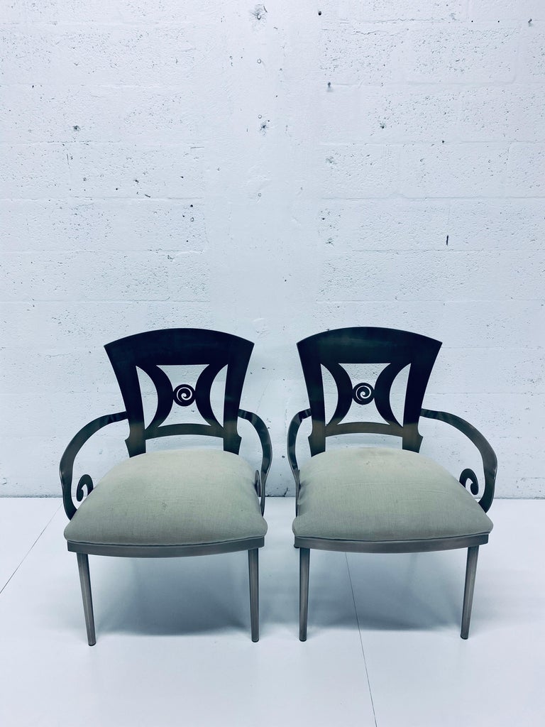 Pair of Design Institute of America DIA Dining or Occasional Chairs For Sale 5