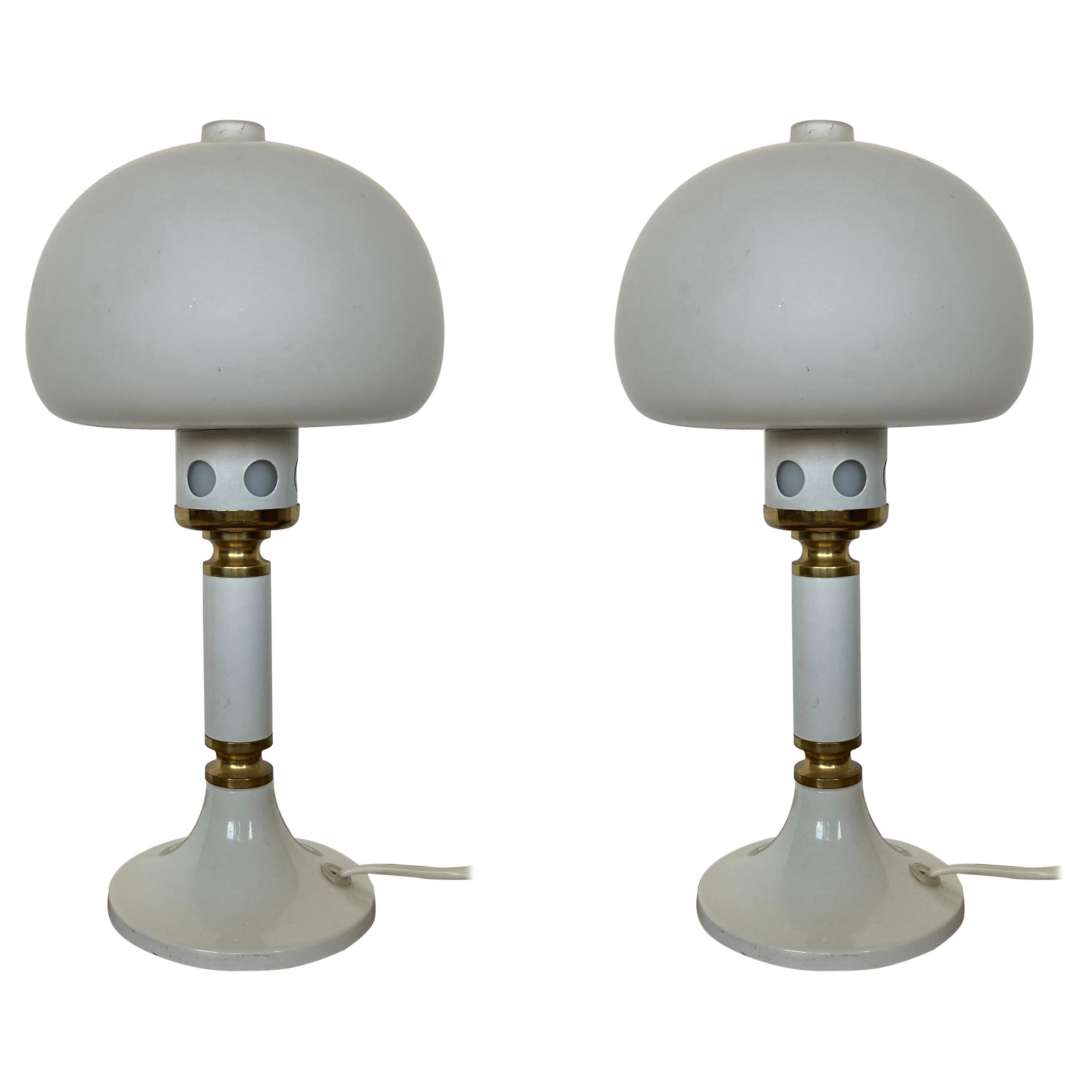 Paar Design-Tischlampen aus der Mitte des Jahrhunderts:: 1970er Jahre im Angebot