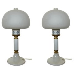 Coppia di lampade da tavolo di design del Medioevo, anni '70