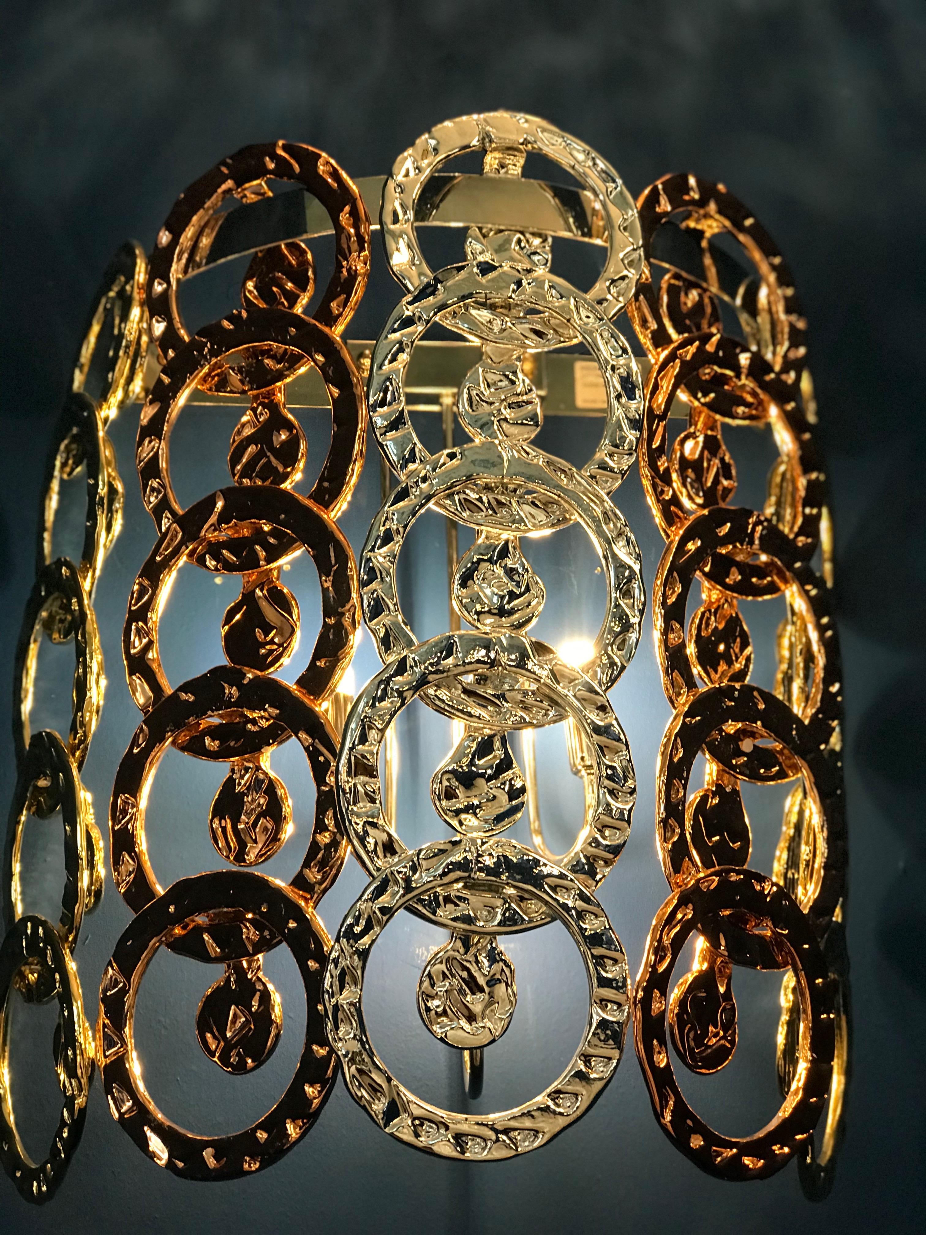 Pair of Design Murano Glass Giogali Sconces For Sale 4