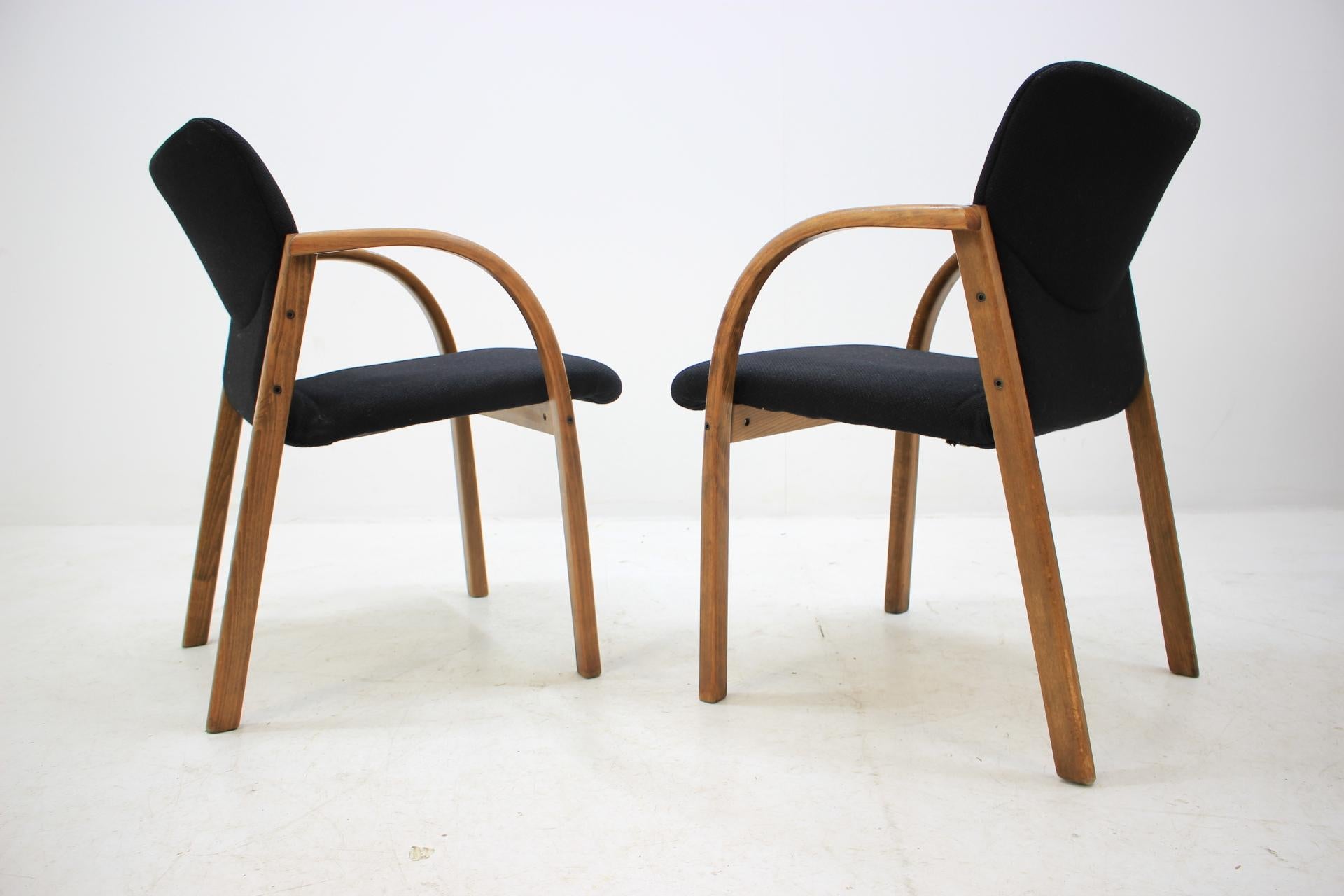 Czech Pair of Design Office / Chairs, 1980s For Sale