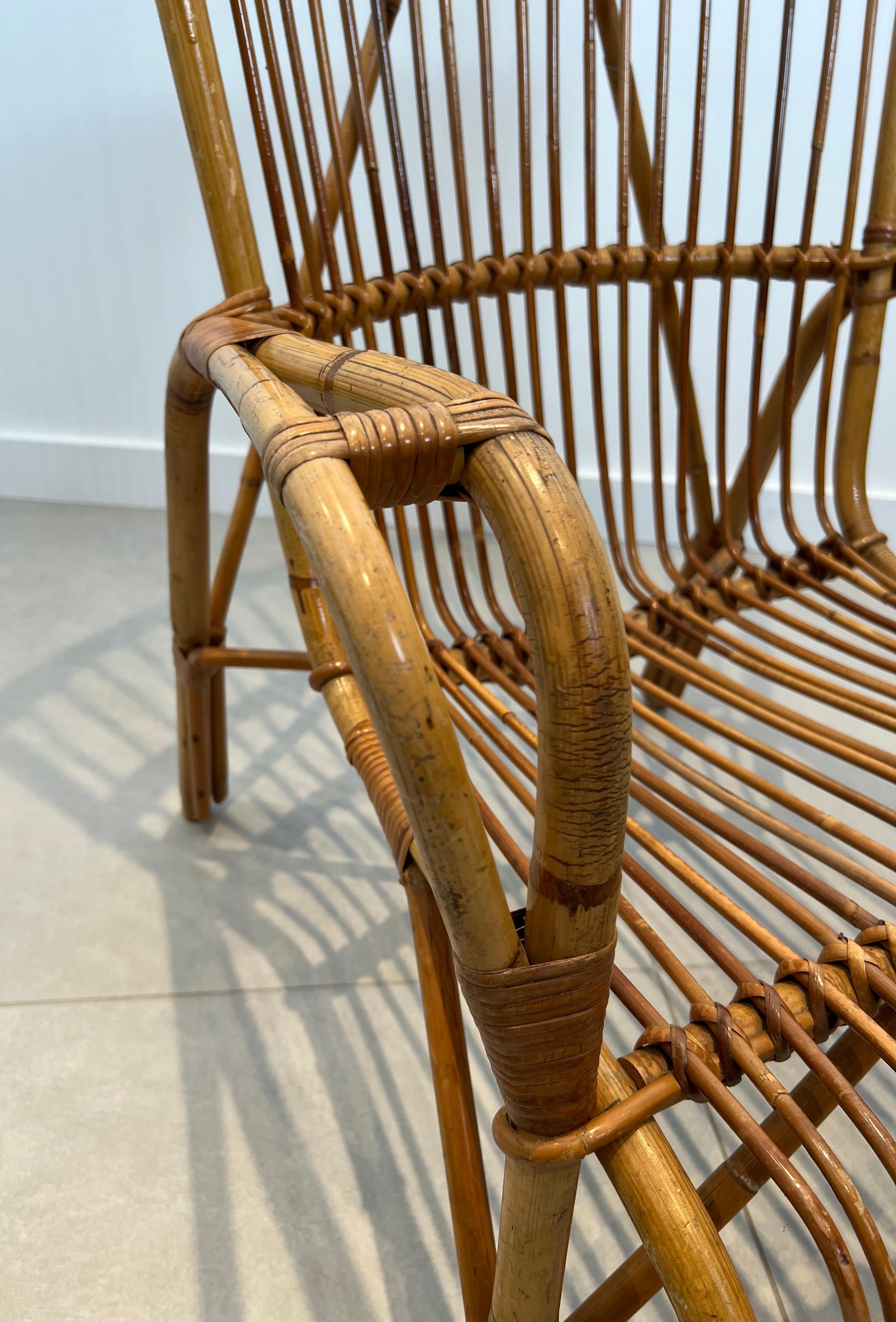 Paar Design Rattan-Sessel im Angebot 4
