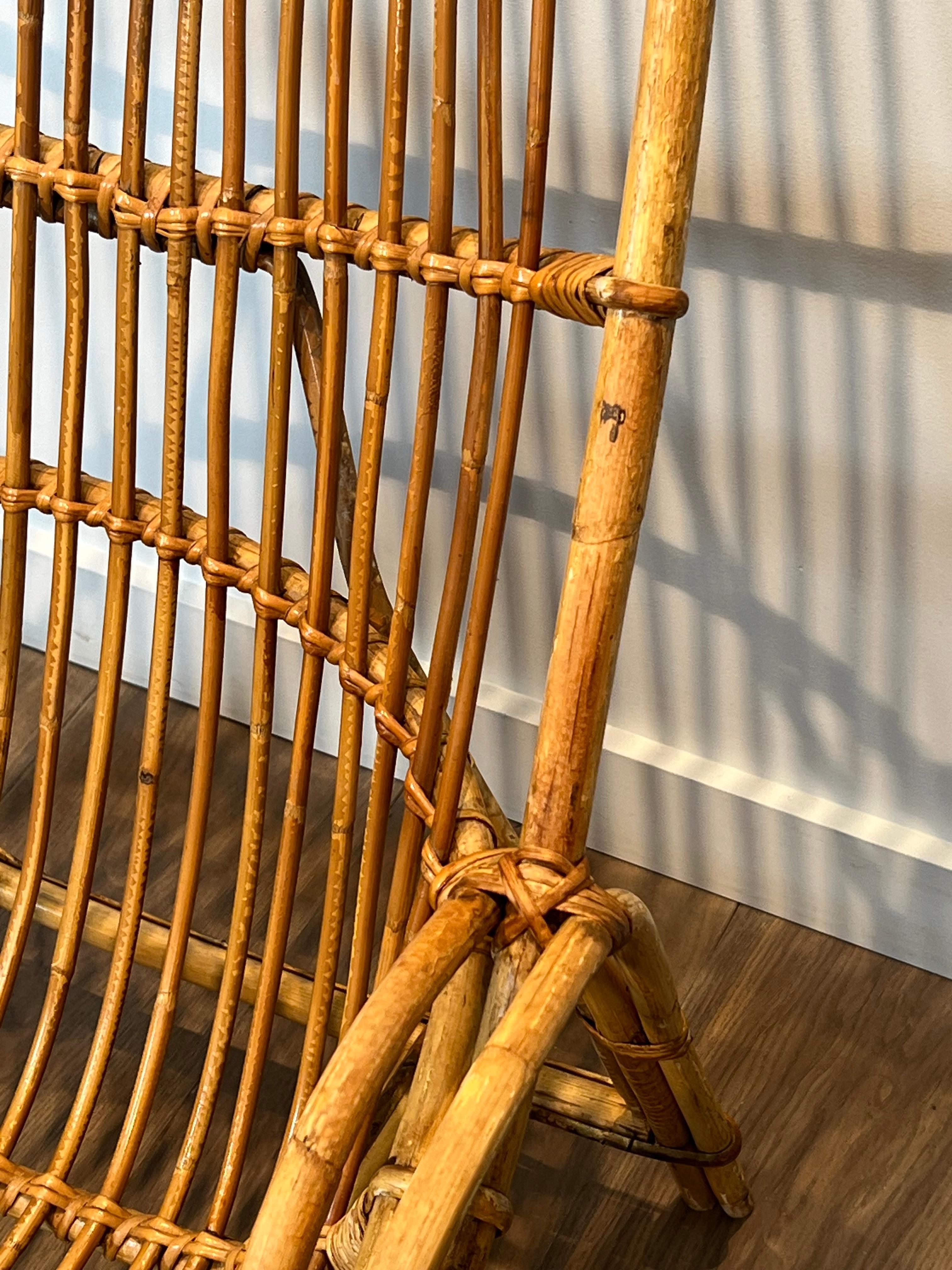 Pareja de sillones de ratán de diseño en venta 9