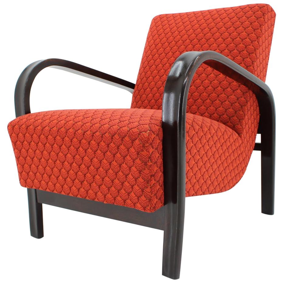 Pair of Design Renovated Armchairs by Arch. Kropacek and Kozelka, 1950s