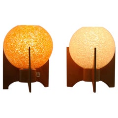 Retro Pair of Design Table Lamps "Rockets", 1960