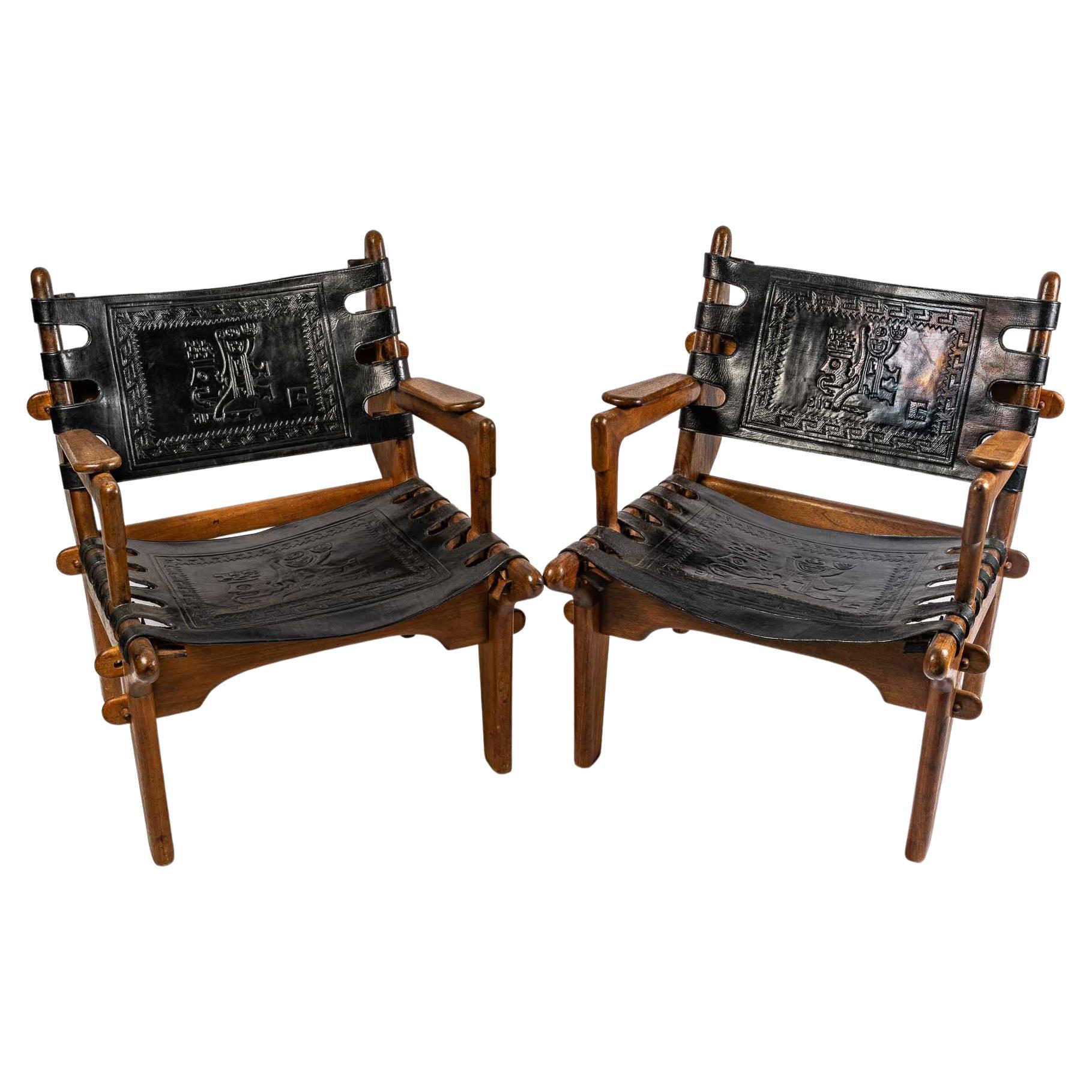 Pair of Designer Armchairs by Angel Pazmino