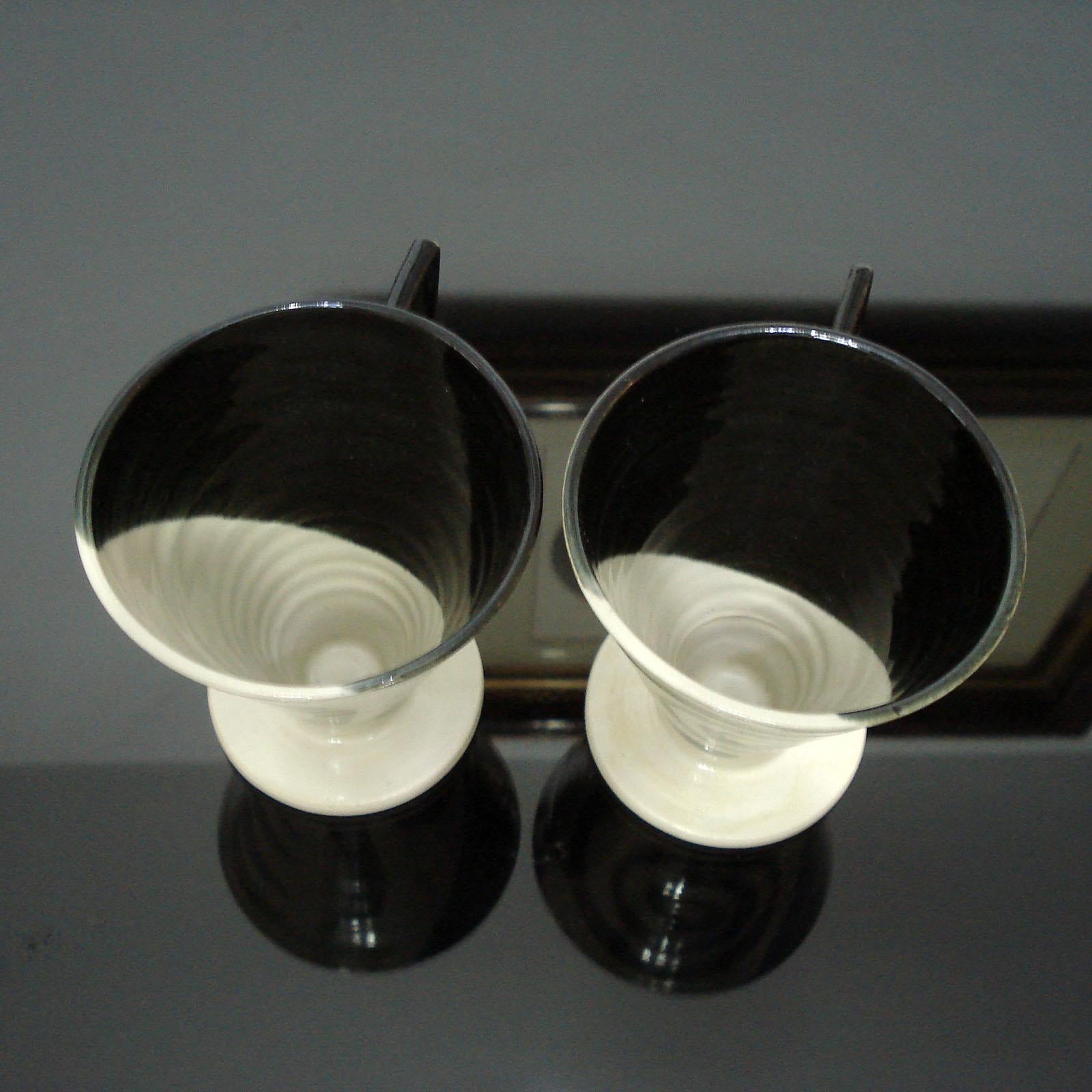 Pair of Designer Ceramic Mugs, Sweden, 1990s 2