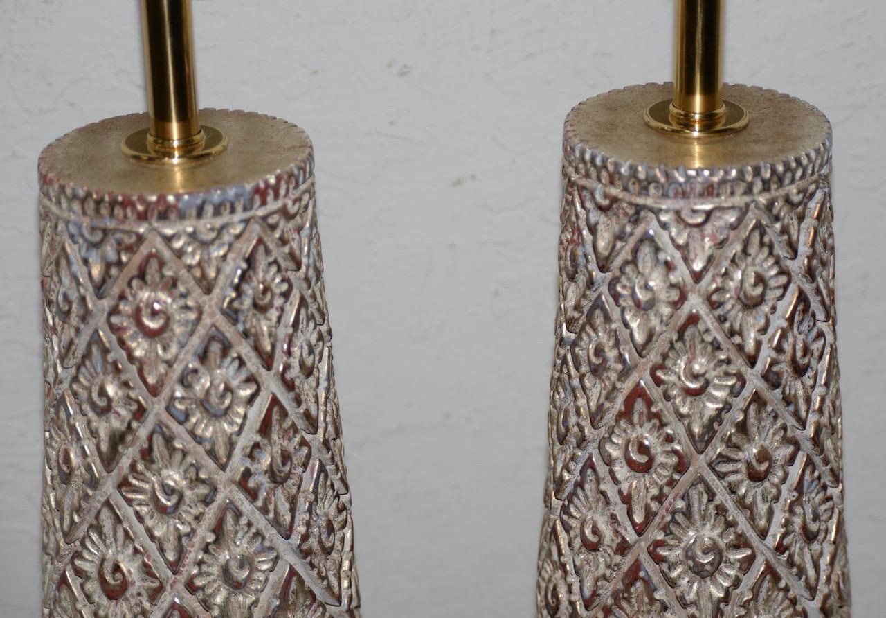 Pair of Designer Table Lamps by James Mont, 20th Century For Sale 1