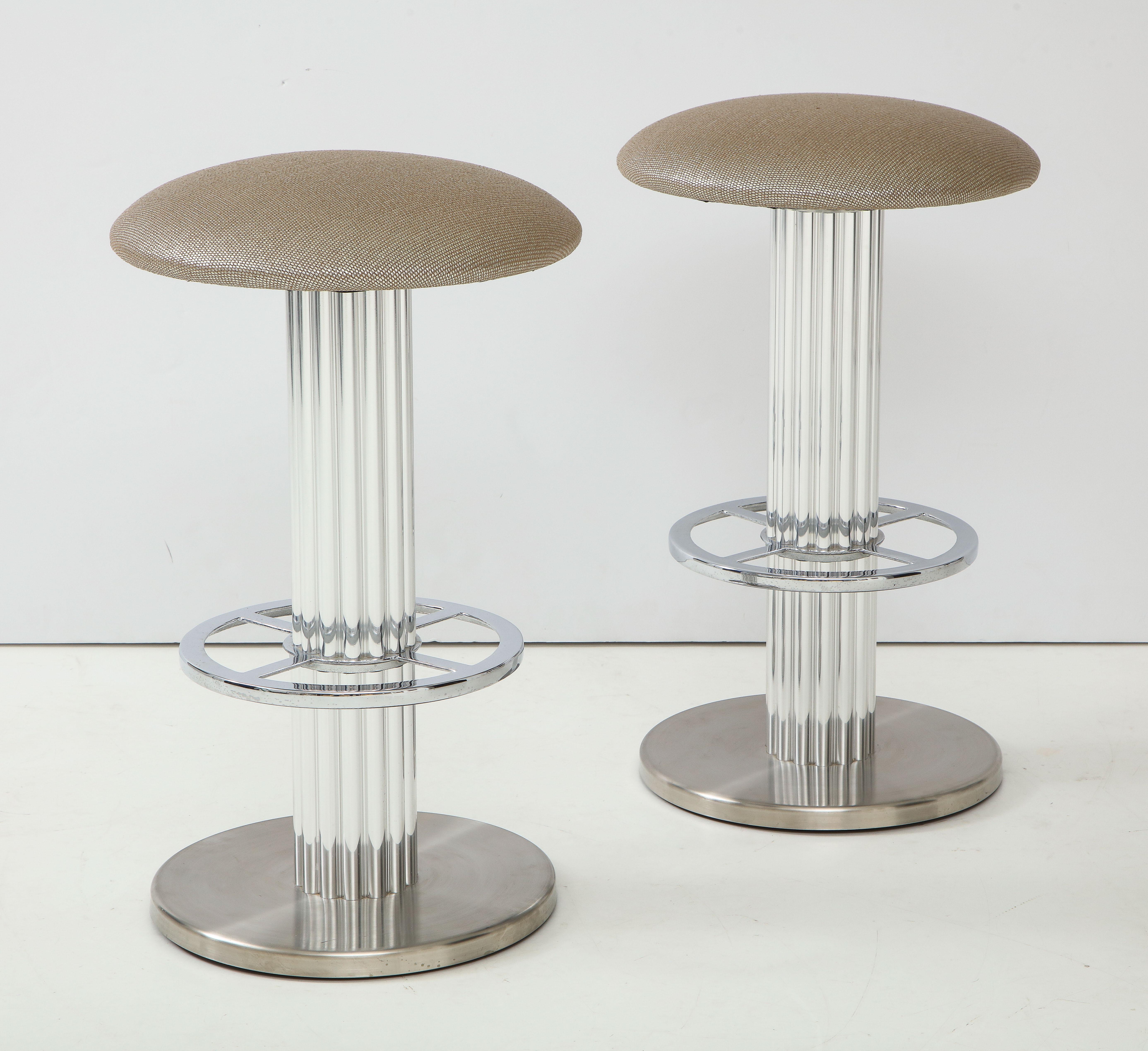 Mid-Century Modern Pair of Designs for Leisure Bar Stools