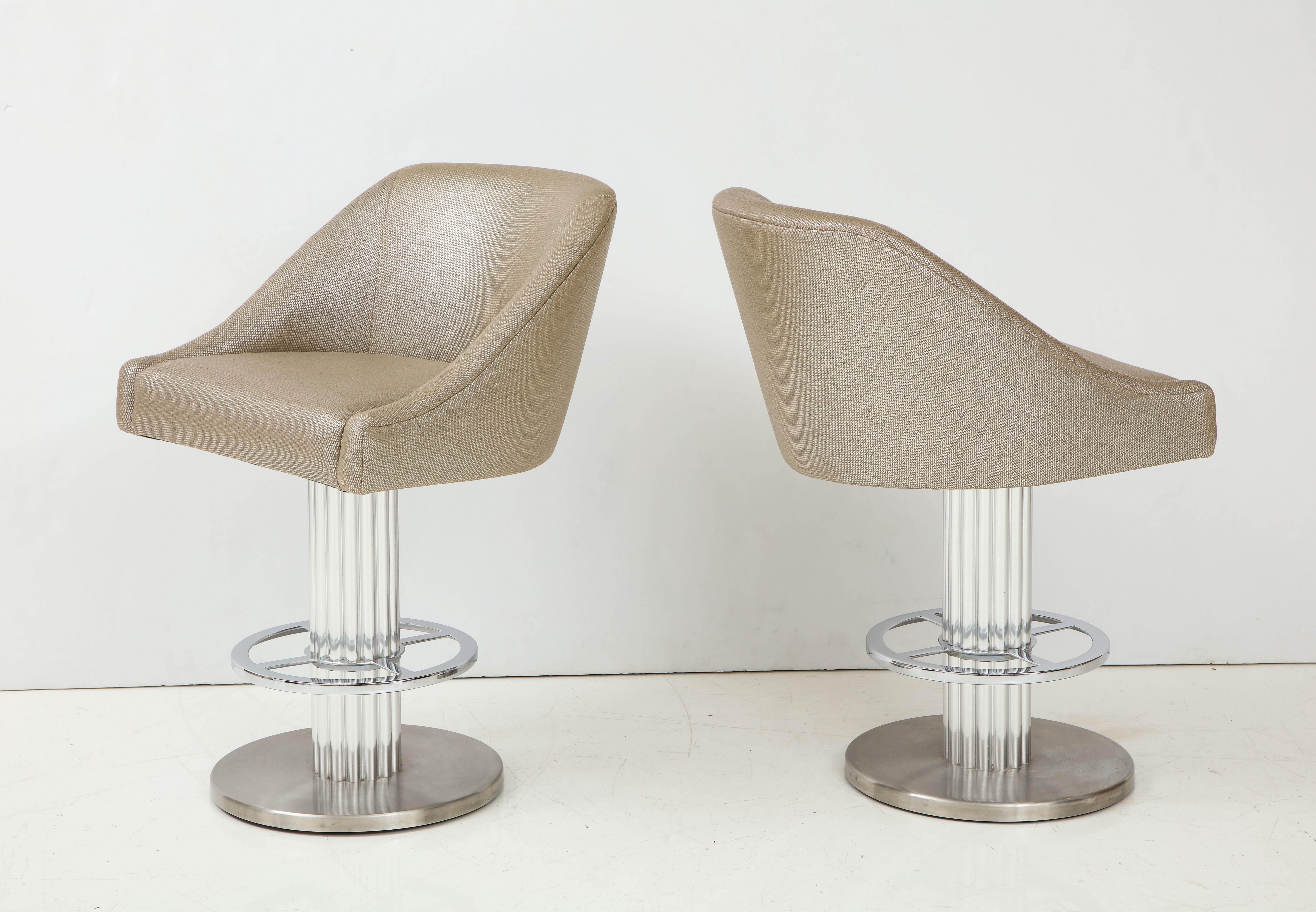 American Pair of Designs for Leisure Bar Stools