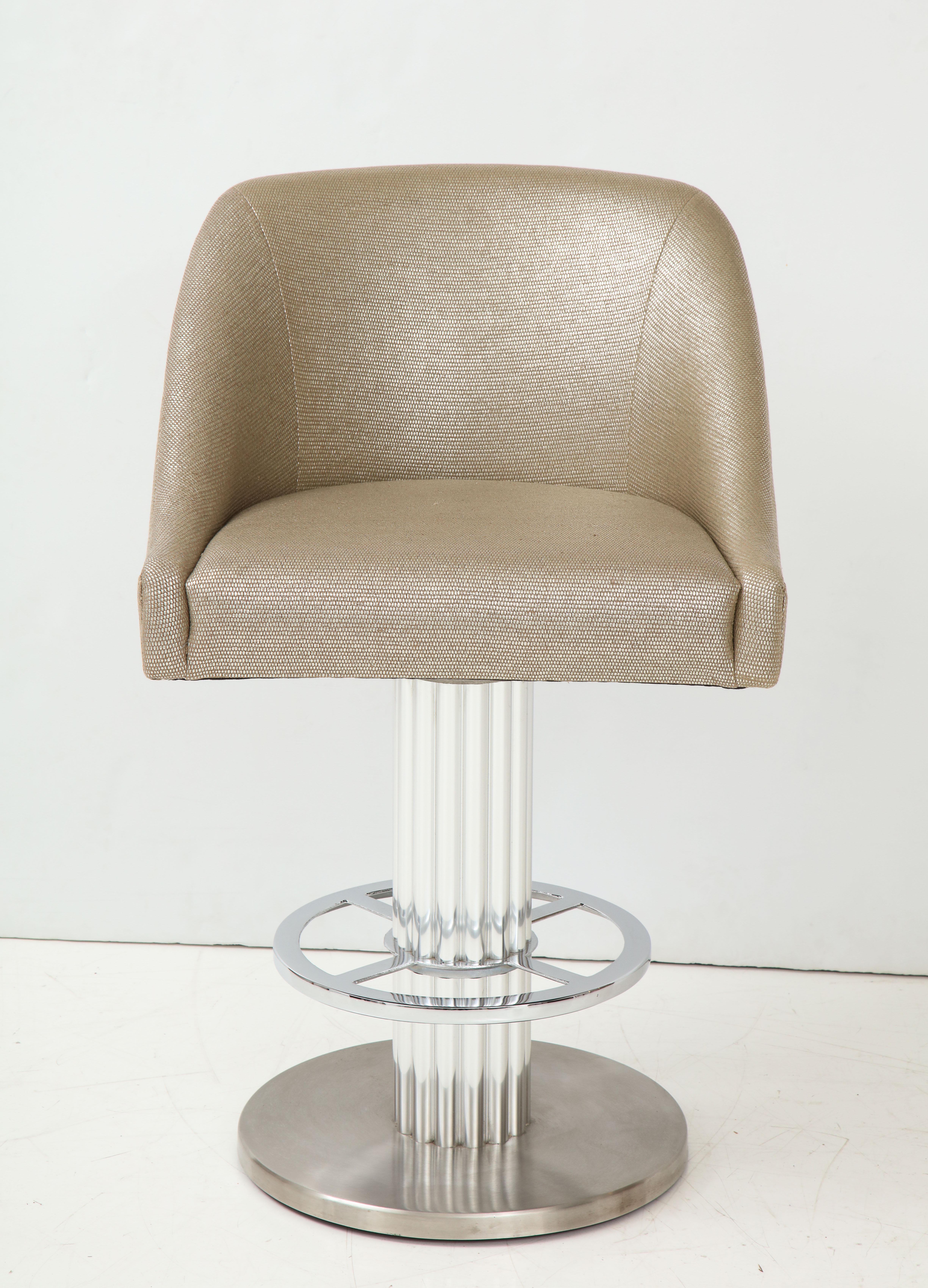 Pair of Designs for Leisure Bar Stools In Excellent Condition In New York, NY