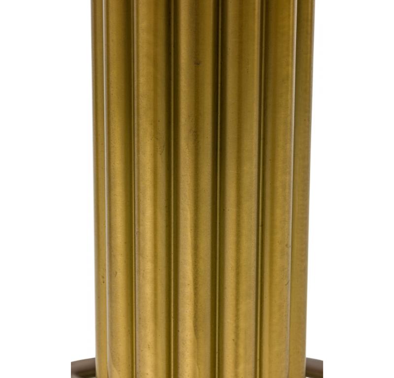 Paire de tabourets de bar pivotants à colonnes cannelées et tapissés de fleurs Designs for Leisure en vente 5