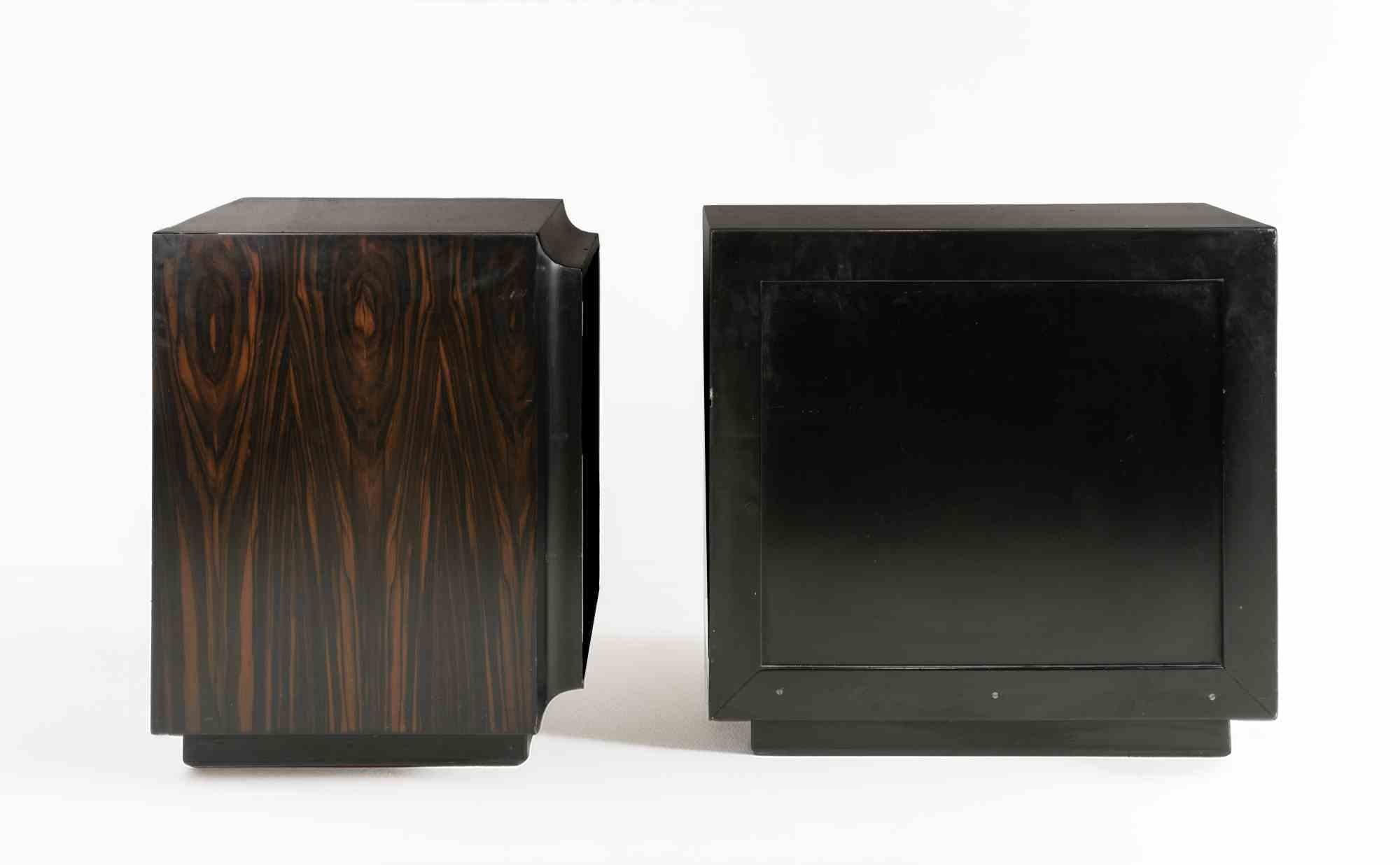 Pair of Desirée Bedside Tables by  Luciano Frigerio for Frigerio di Desio, 1970s For Sale 2