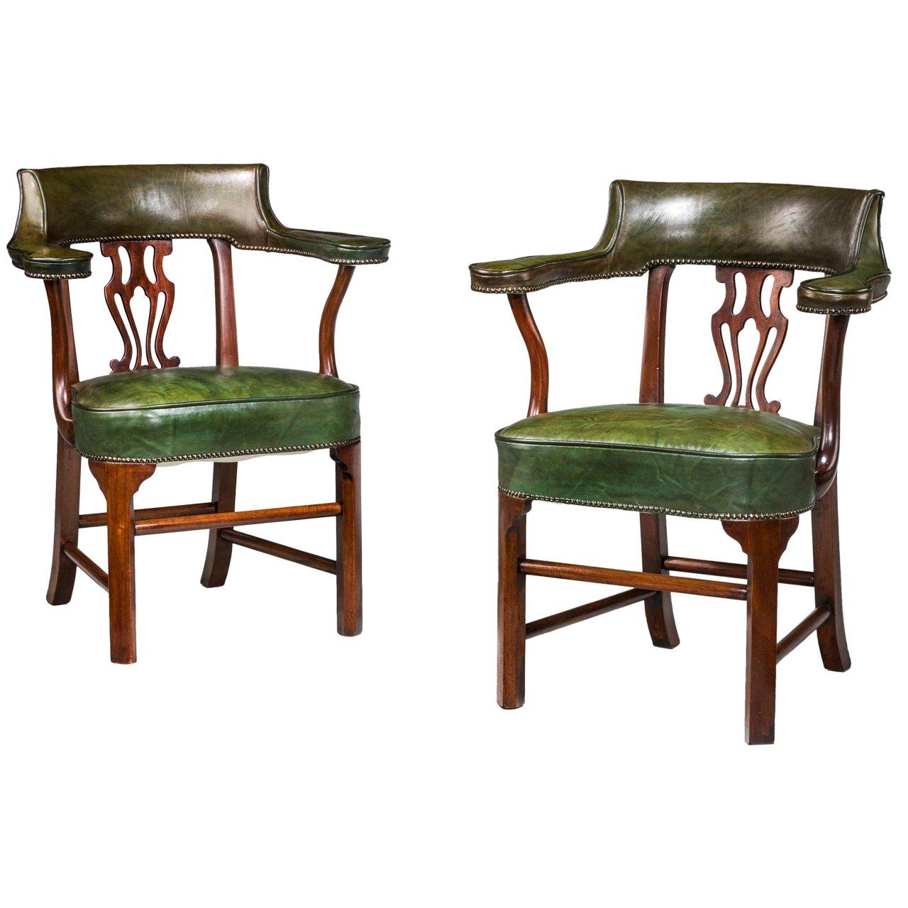 Pair of Desk Chairs at 1stDibs